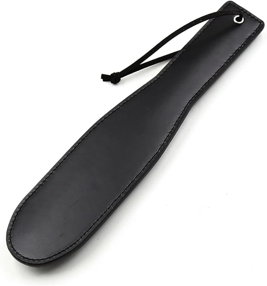 DarkVerdict Double-Sided Studded Spanking Paddle in PU Leather