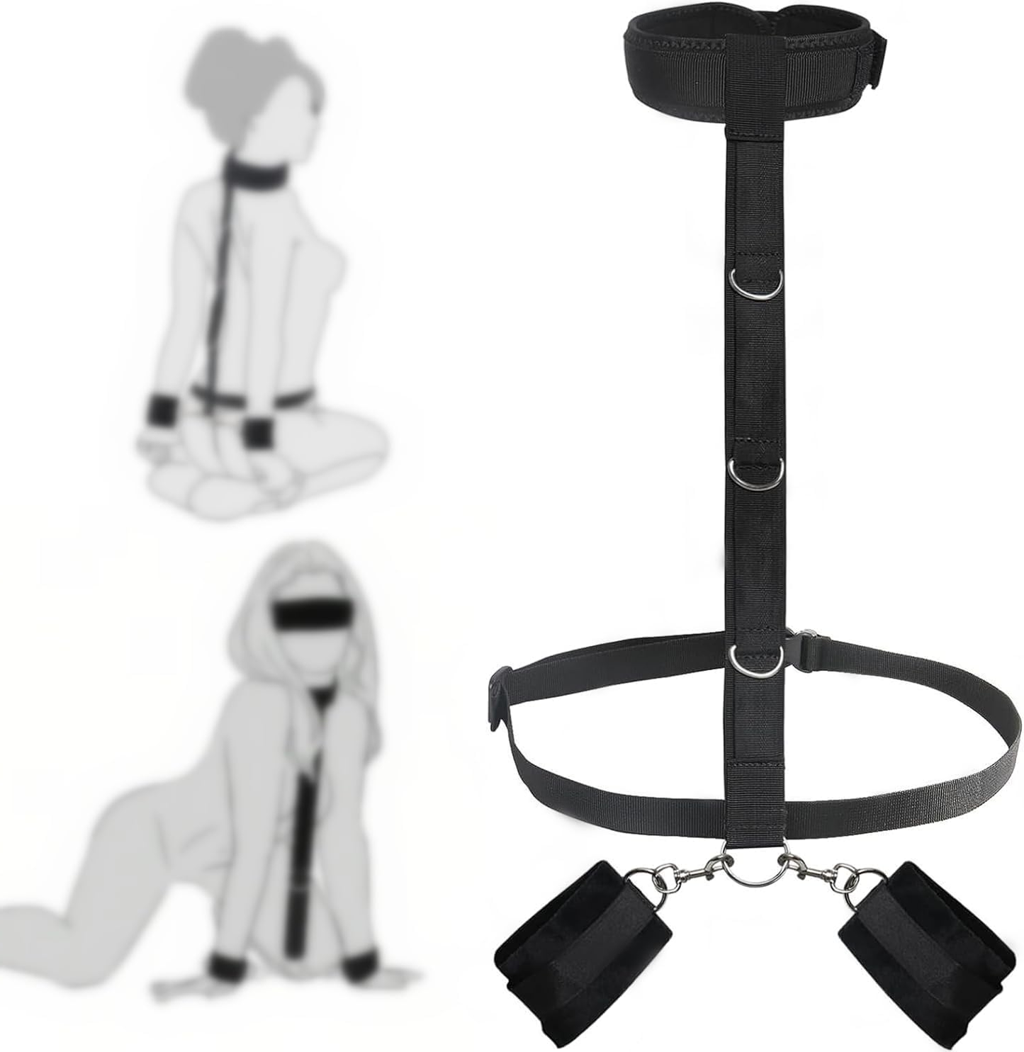 WristLock BDSM Collar Wrist Restraints Set