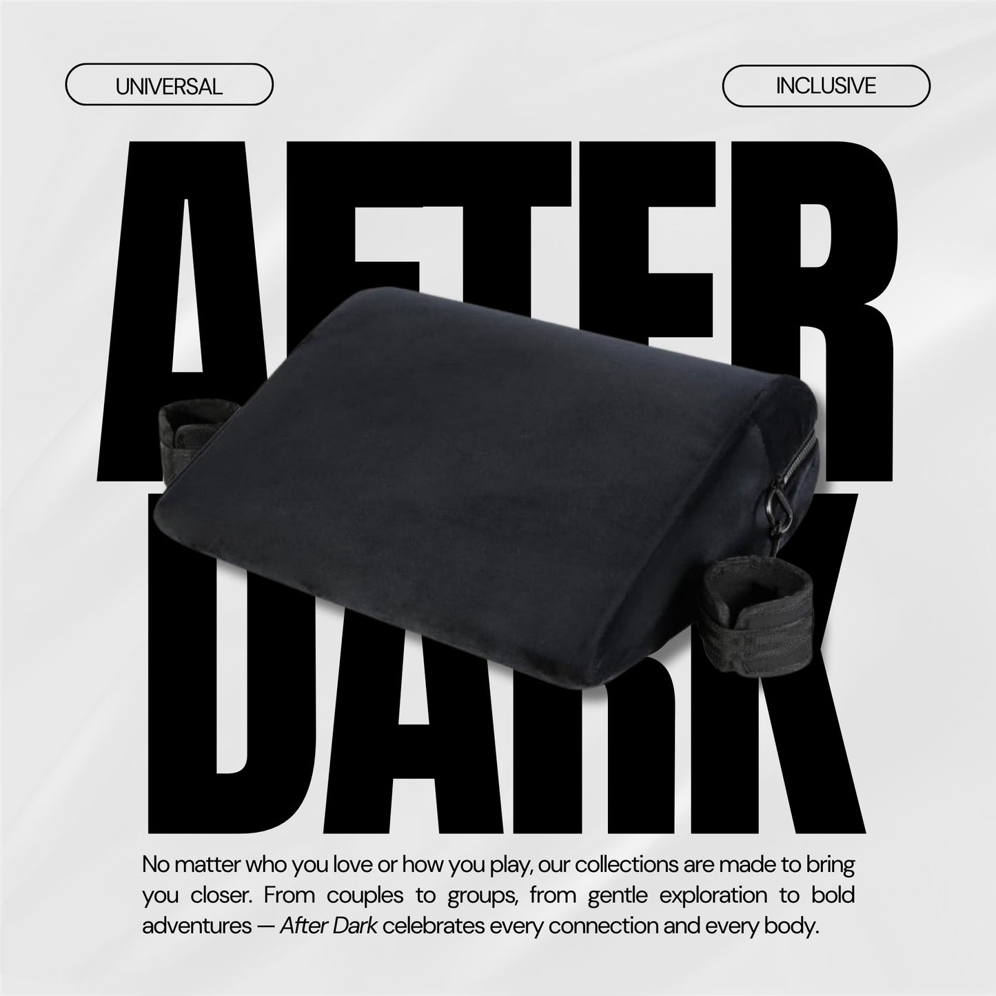 VelvetBond Position Pillow with Cuffs