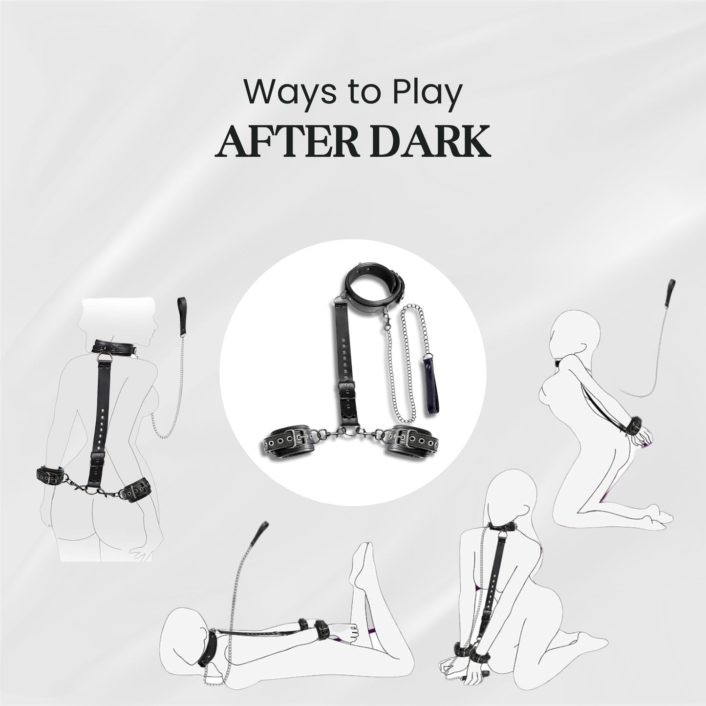 MidnightBond BDSM Restraint Chain Set