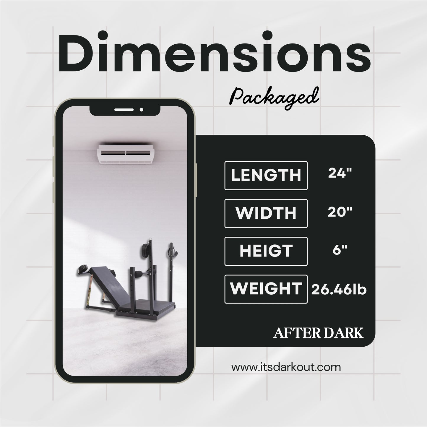 MidnightBound Adjustable Bondage Bench
