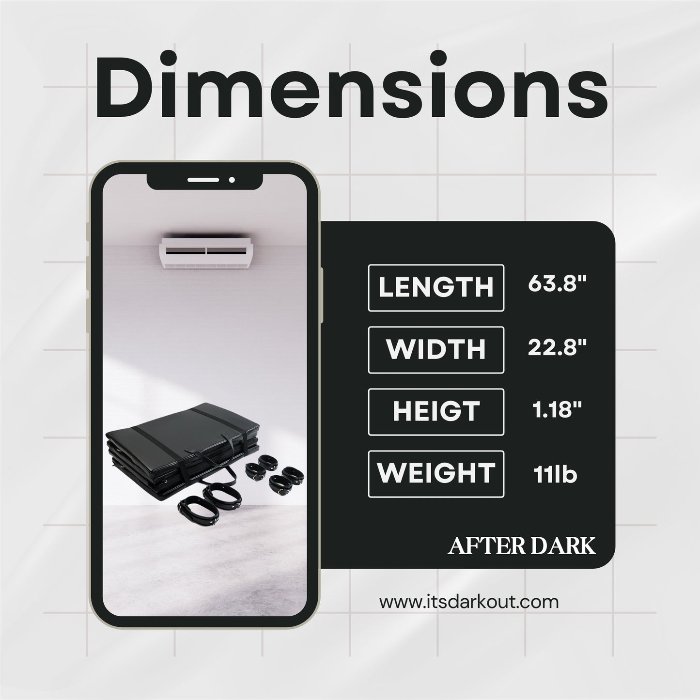 DarkHaven Premium Fetish BDSM Restraints Mat