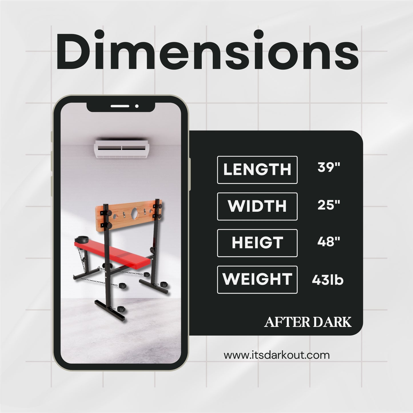 SteelBound Obedience Restraints Bench