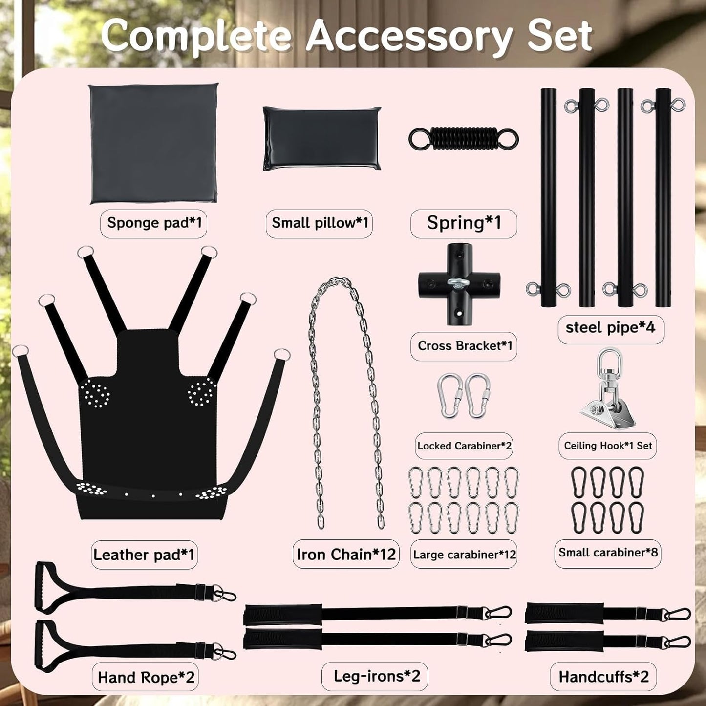 SkyThrone Premium 800 lb 360° BDSM Sex Swing