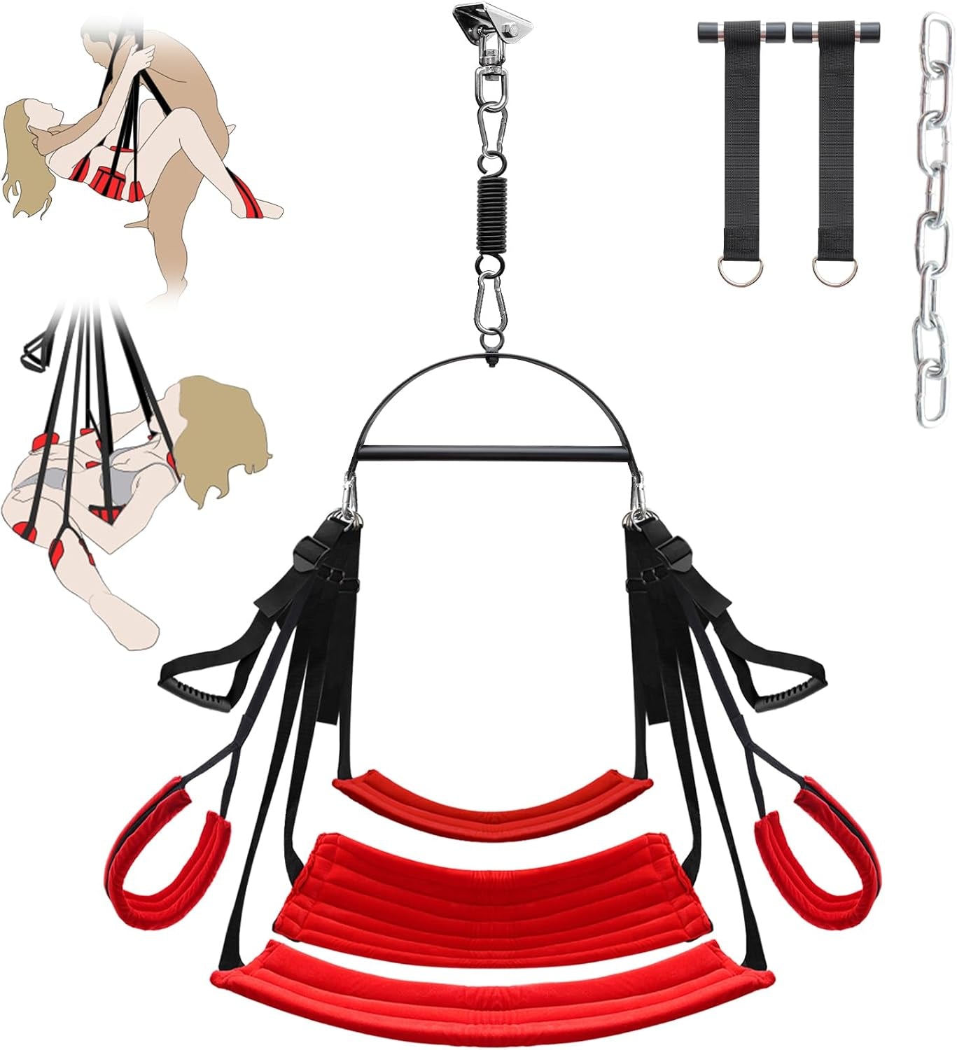 FreeFall 360° Spinning Sex Swing for Couples | Padded & Adjustable