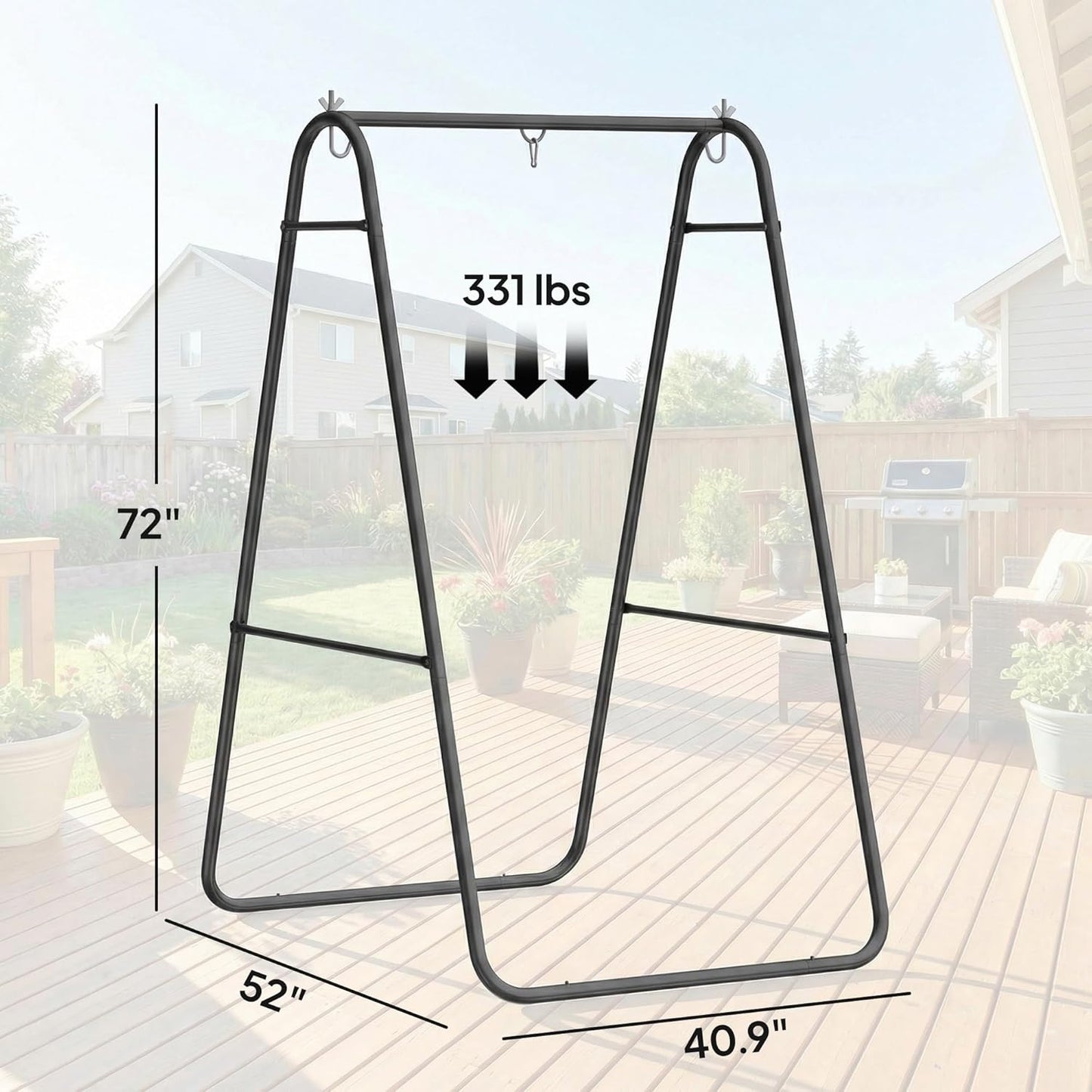 ApexNoir Sex Swing Stand | Heavy Duty Steel A-Frame