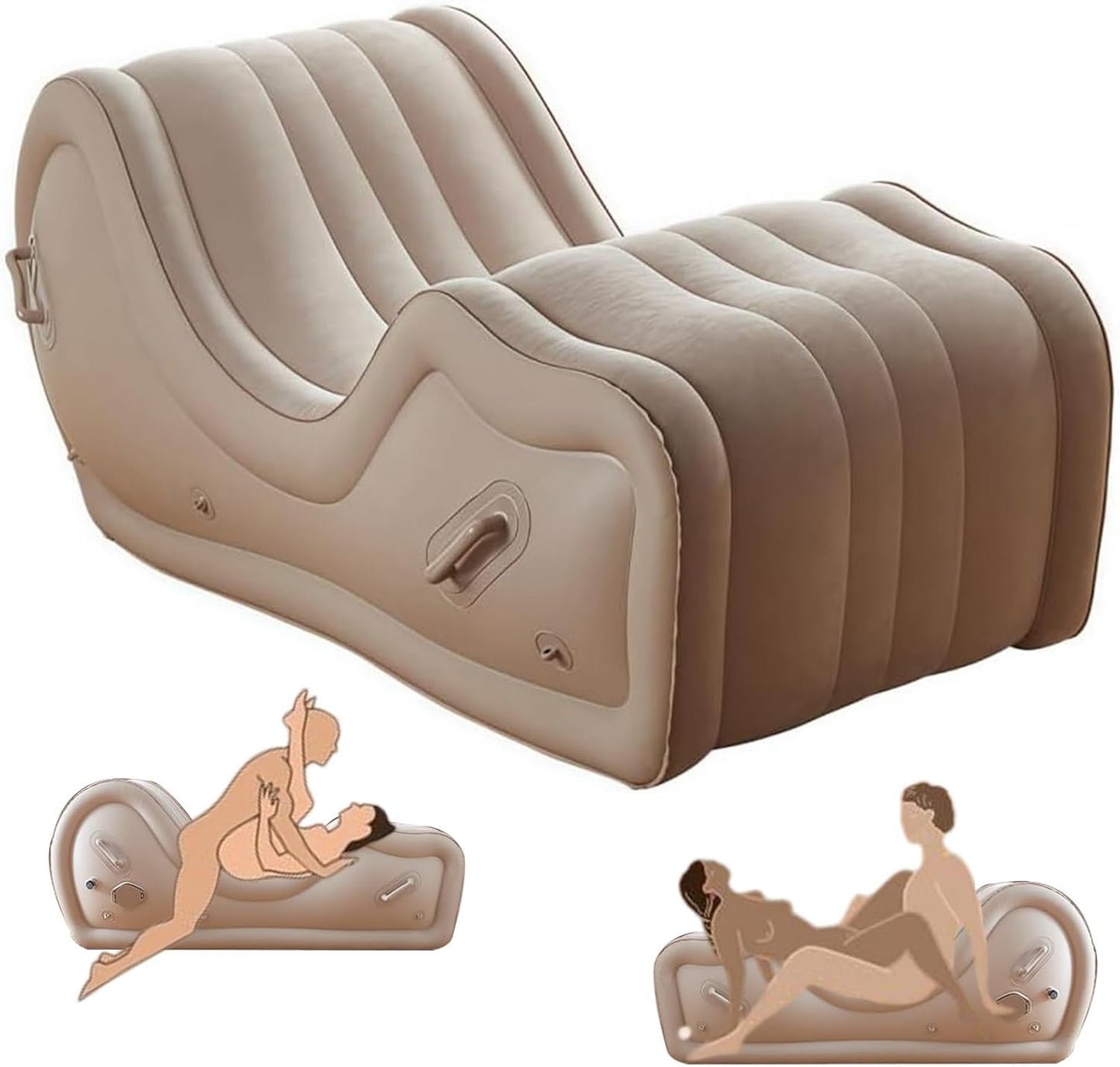 Automatic Inflatable Sex Sofa for G Spot Positioning, Built-In Air Pump Bondage Chair, Adult Sex Furniture for Couples, BDSM Positioning Cushion BDSM Position Pillow Ramp Cushion Adult Sex Toys