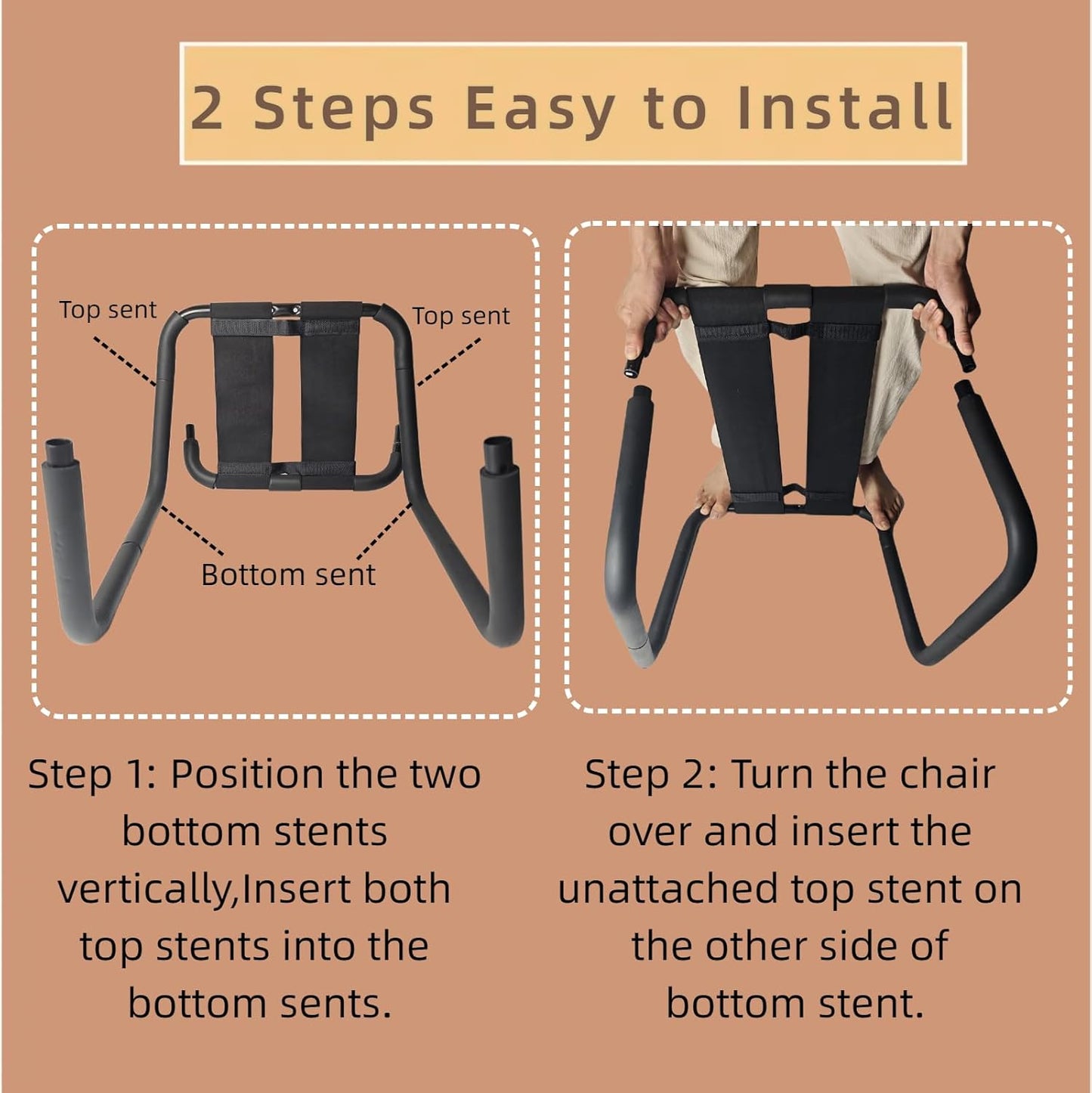 Sex Chair Multifunction Sex Position Enhancer Chair,Easy to Assemble,350 Lbs Weight Capacity, Portable & Adjustable Novelty Toy for Couples for Multiple Positions