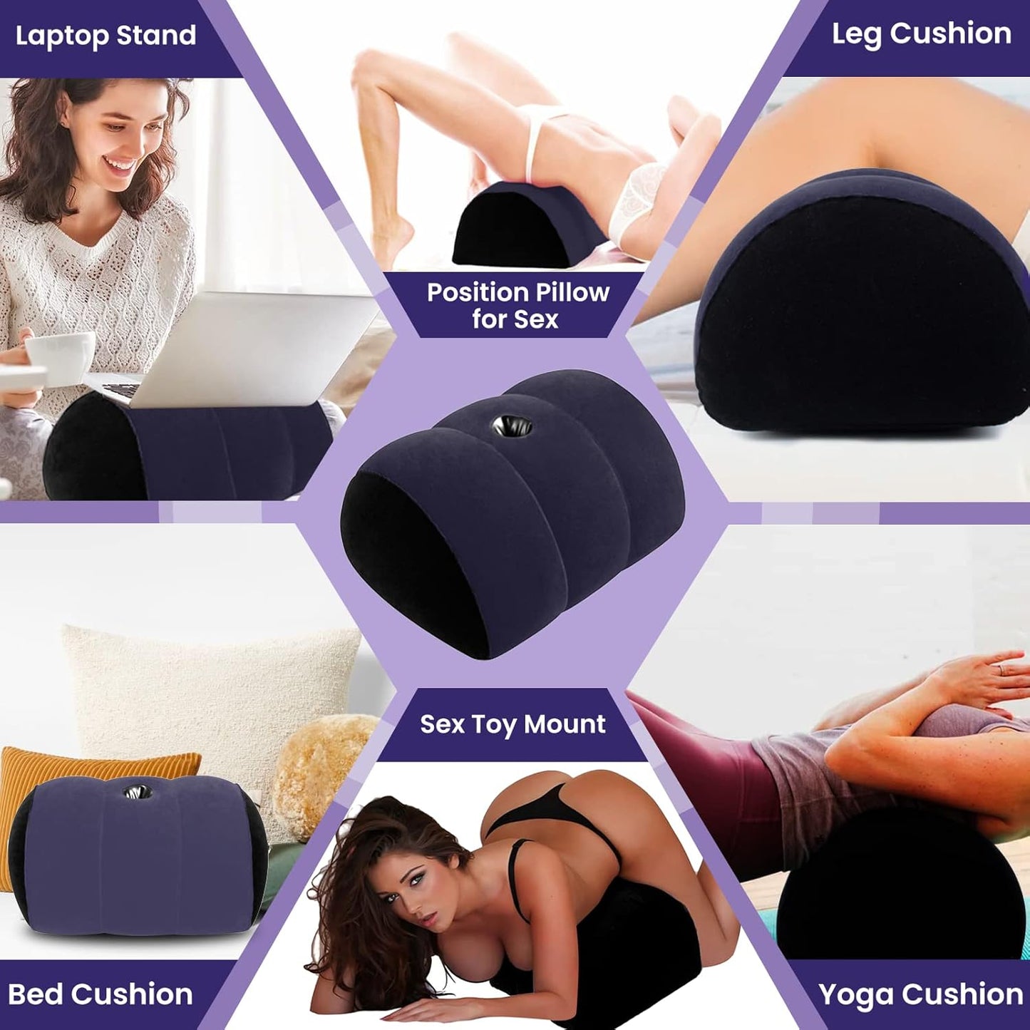 ArchMuse Inflatable Sex Position Dildo Mount Pillow