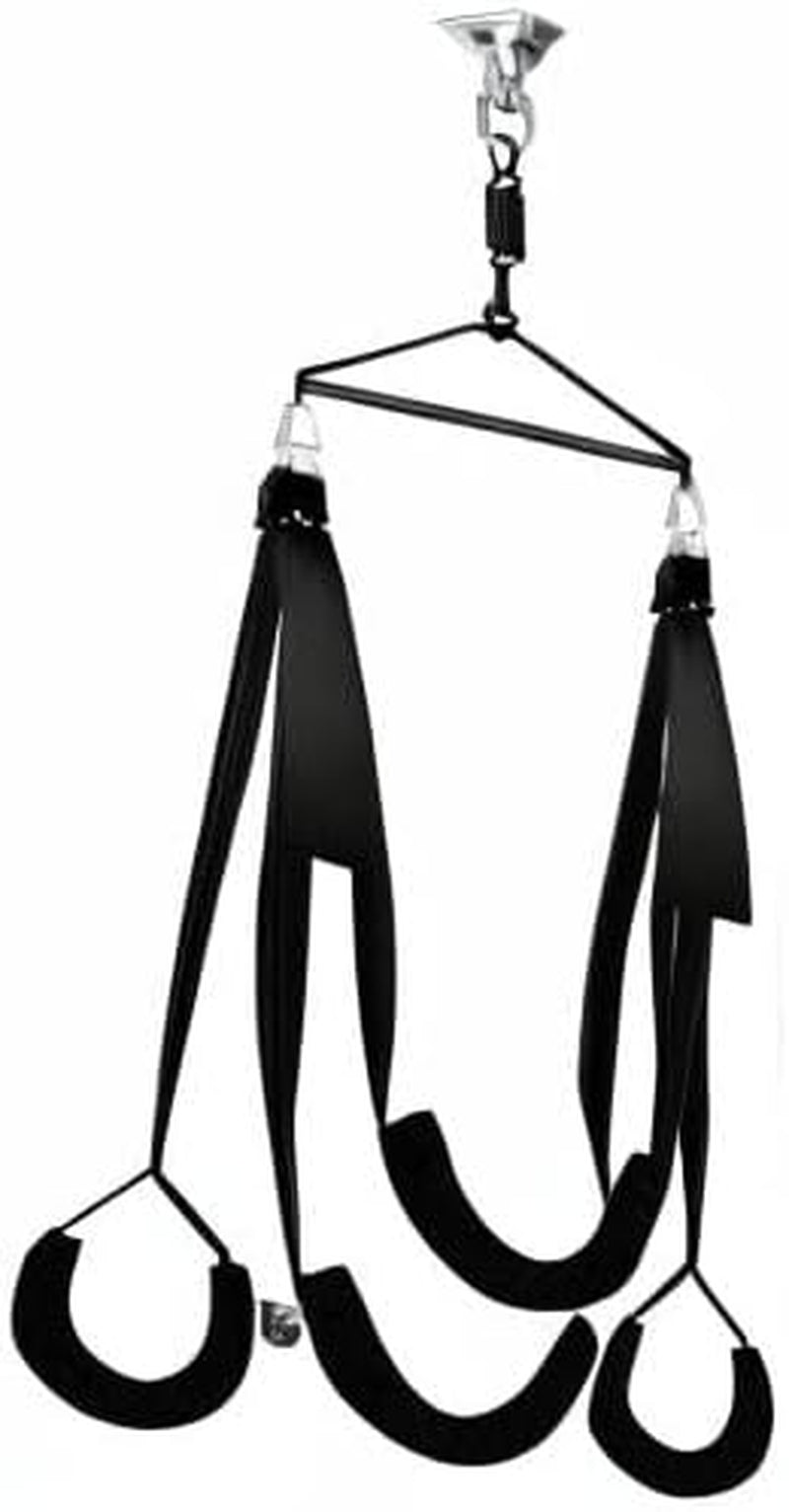 Adult Sex Swing,360 Degree Spinning Ceiling Indoor Swing, Sex Swivel Sling Set with Premium Paint Stand and Widened Thick Comfortable Toys for Couples(Ultimate Enhanced)
