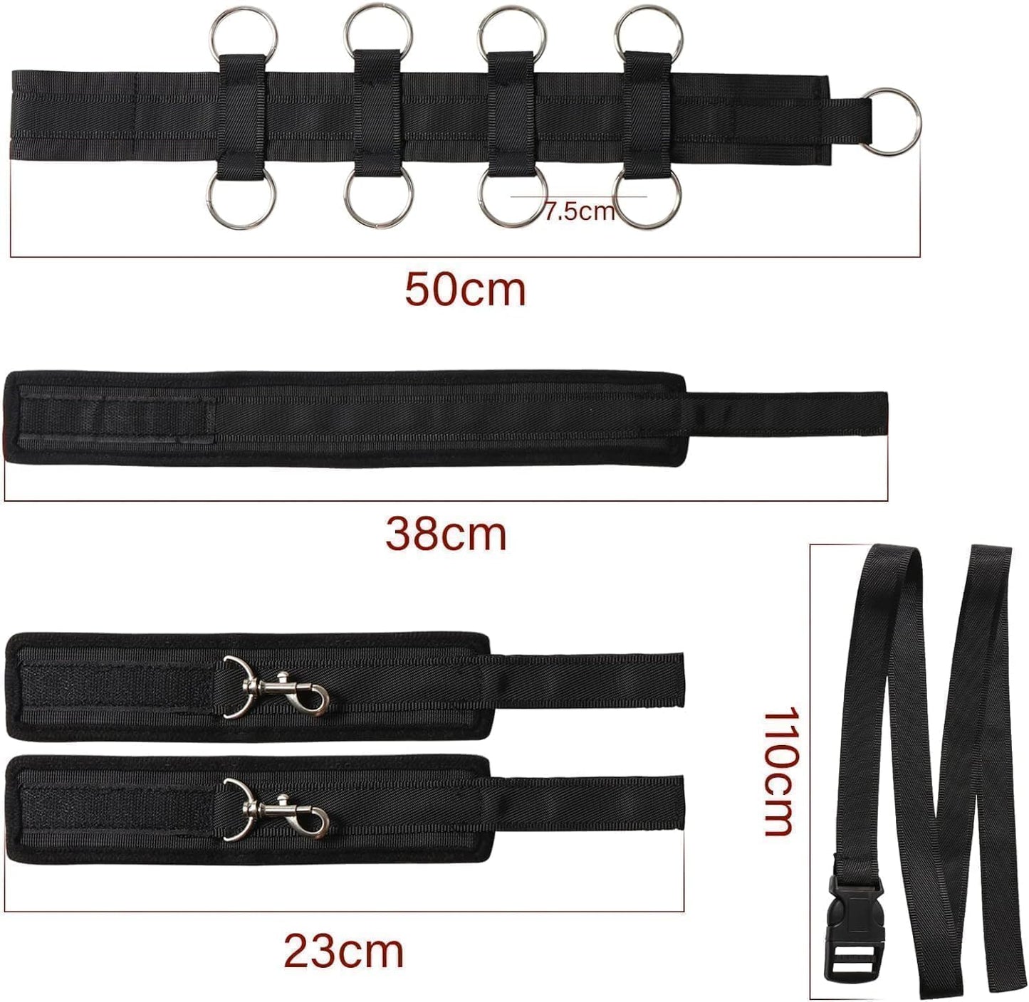 MidnightSurrender Behind Back Neck-to-Waist BDSM Harness