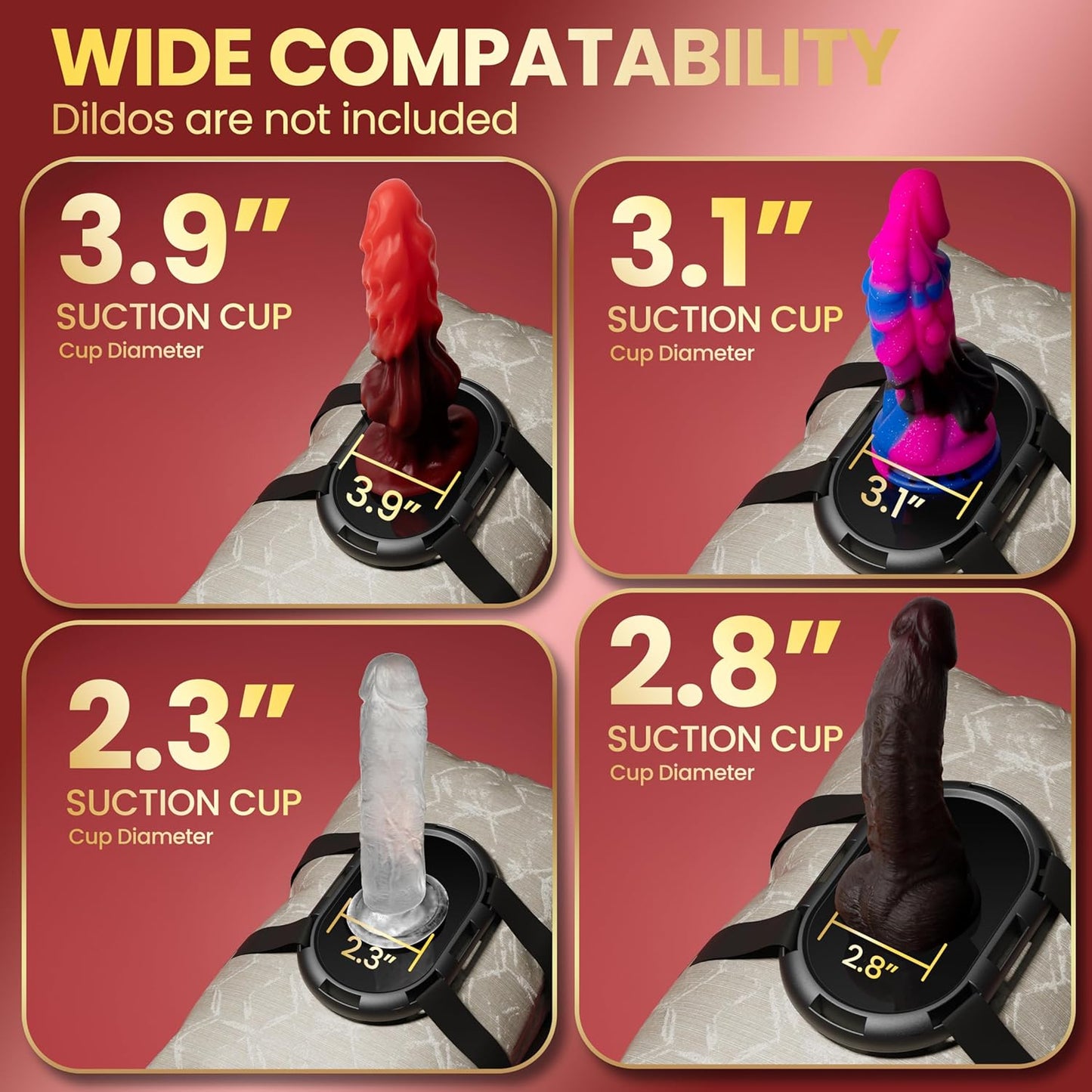 2 in 1 Inflatable Sex Pillow with Suction Cup Dildo Mount – Adjustable Sex Toy Holder, Strap-On Harness Sex Chair Sex Saddle, Hands-Free Play, Sex Furniture, Lesbian, Couples (Without Sex Toys)