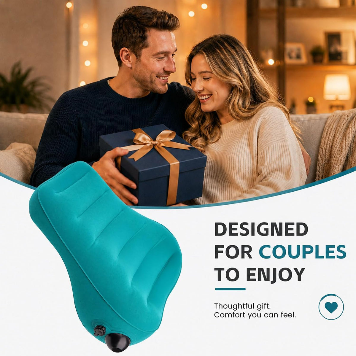 NightDrift Inflatable Sex Position Cushion with Built-In Pump