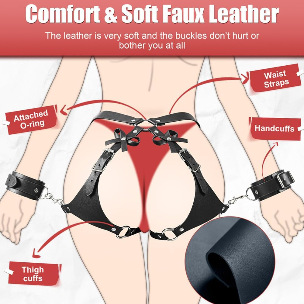 NoirRibbon BDSM Restraint Harness Set