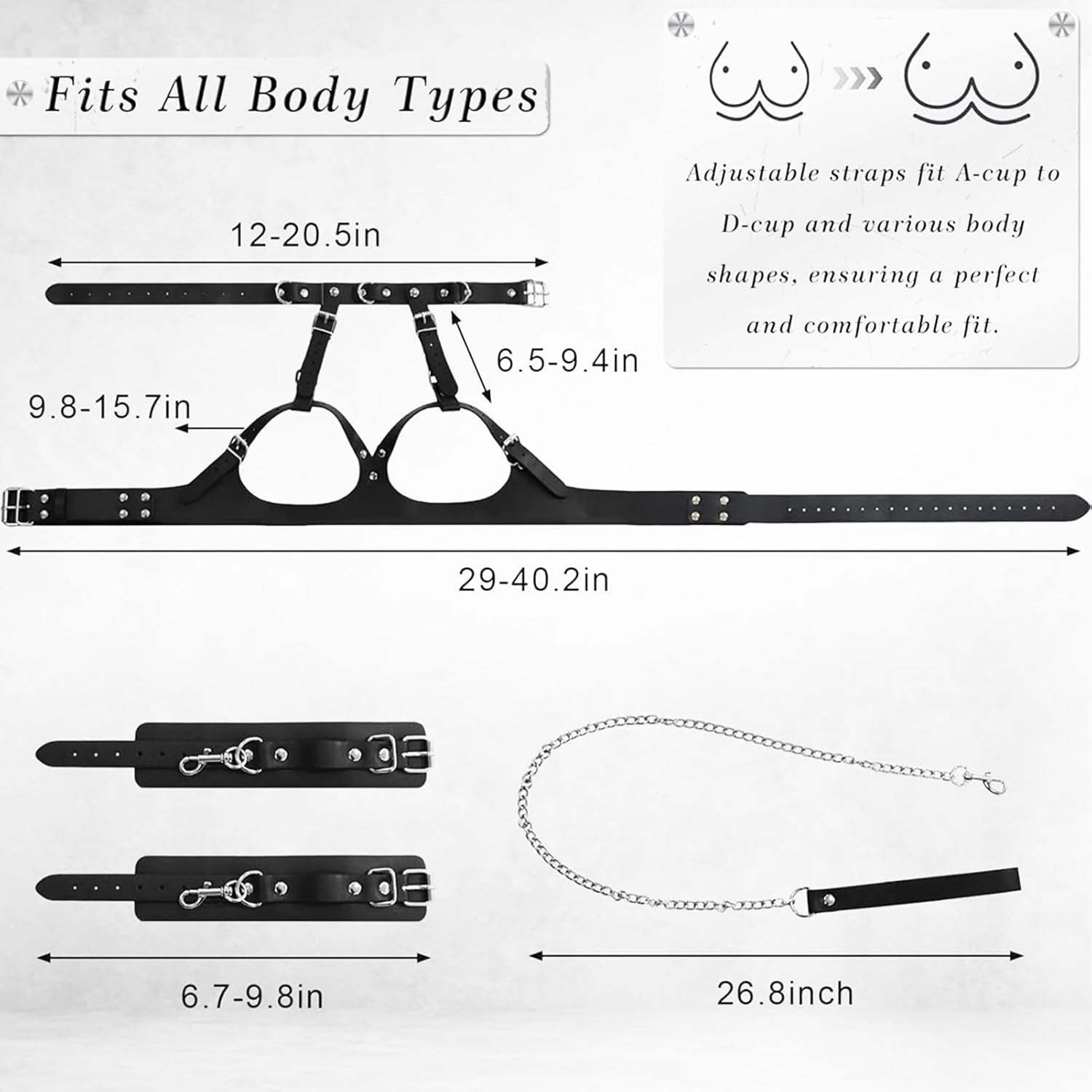 SculptBind BDSM Breast Restraint Harness Kit