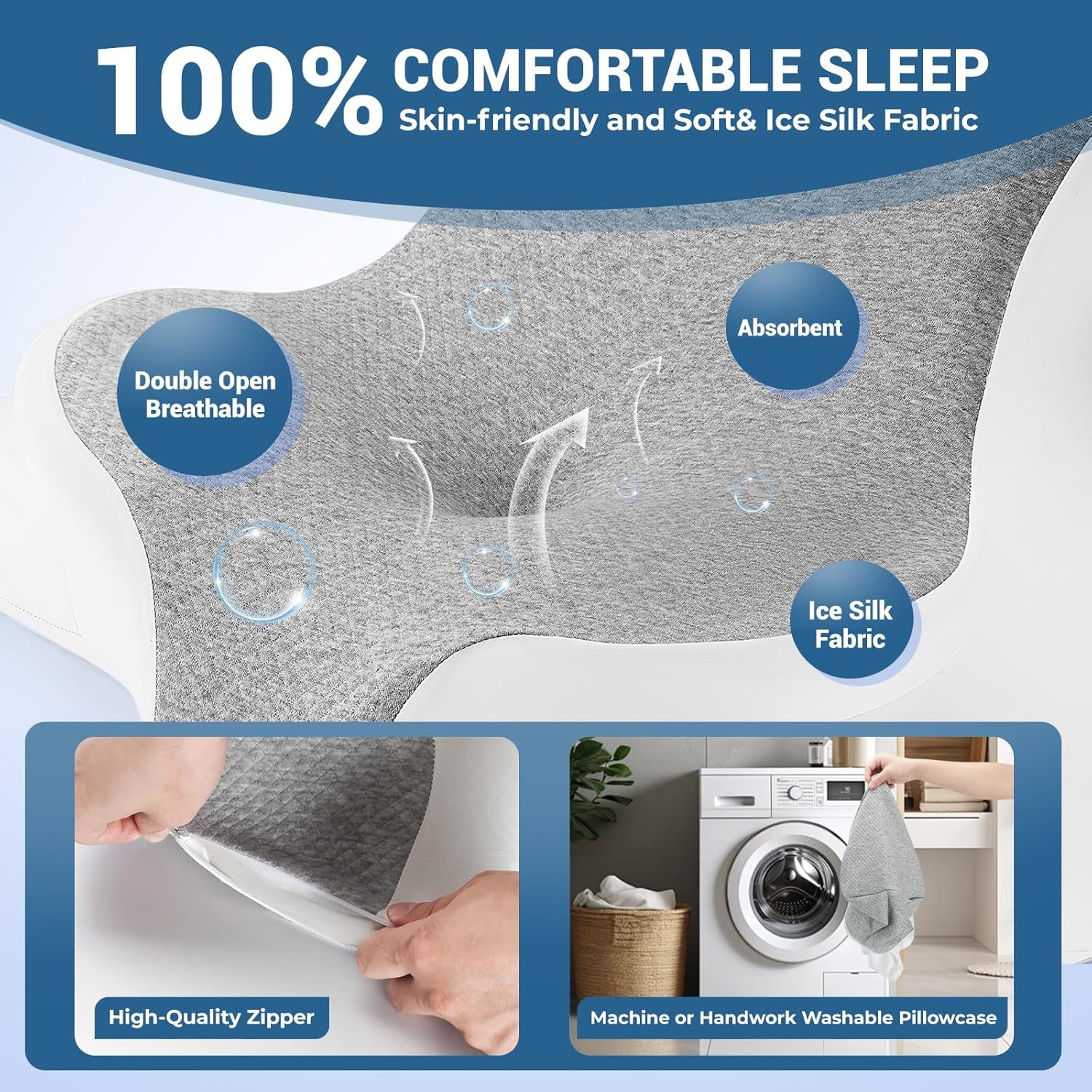 SilkLift Sex Position Memory Foam Wedge Pillow