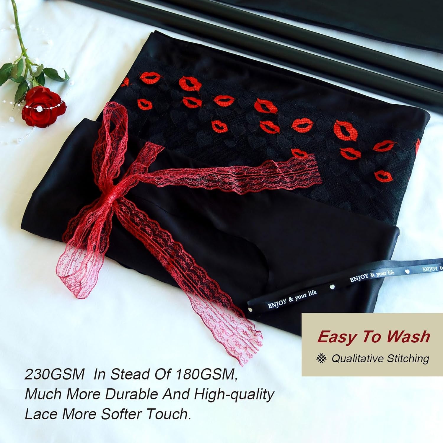 LaceMist Portable BDSM Glory Hole Door Curtain