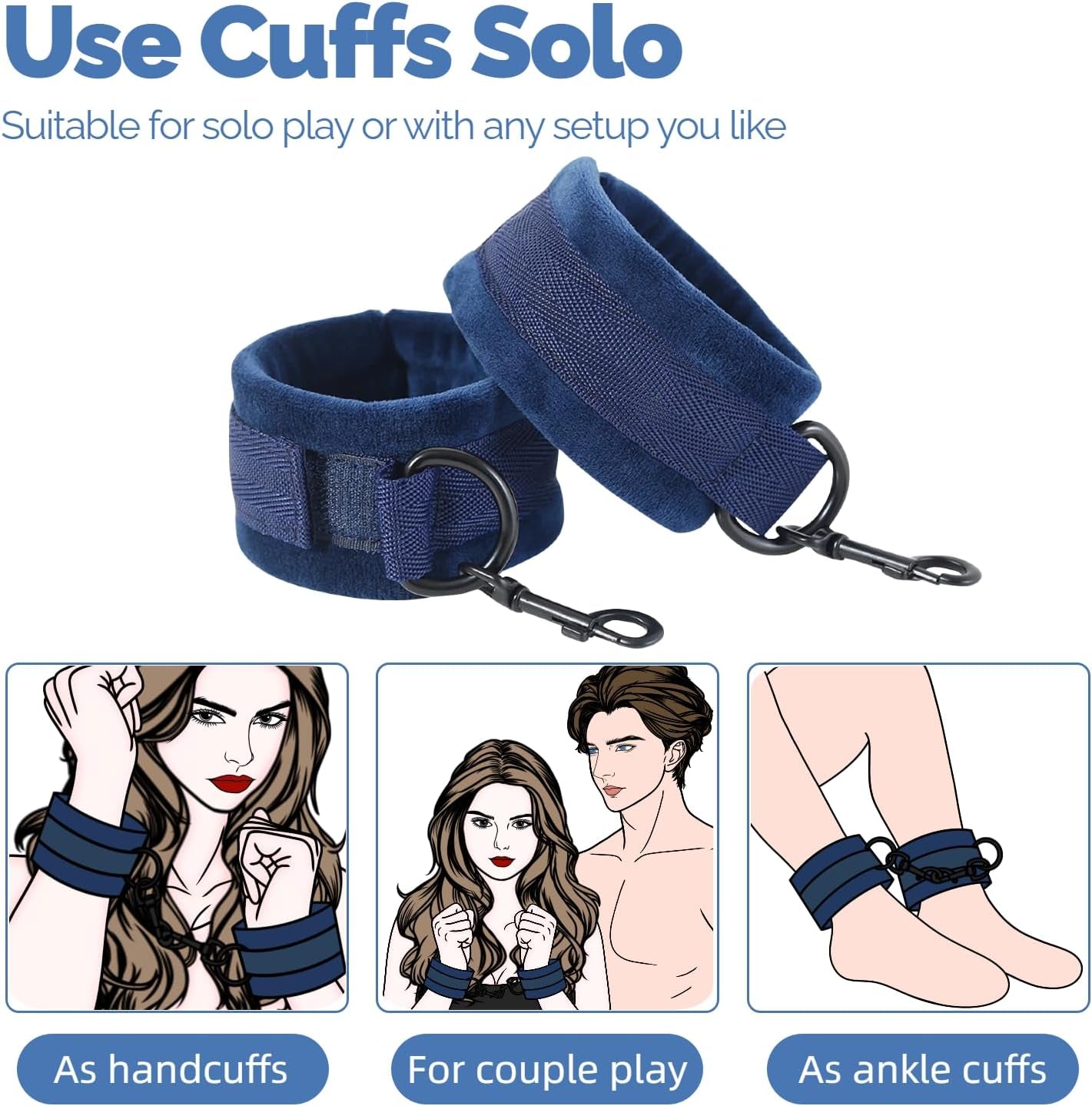 AzureLift Sex Position Pillow with Cuffs