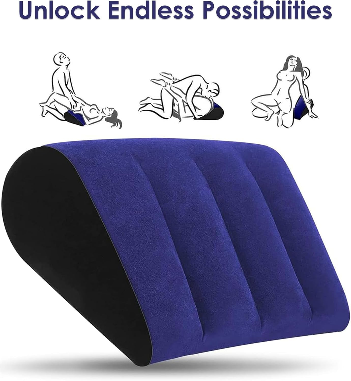 Sex Position Pillow, Triangle-Shaped Sex Pillow Wedge, Sex Position Pillow for Adults Couples, Enhances Intimacy and Support, Sex Pillow Cushion Inflatable for Men and Women