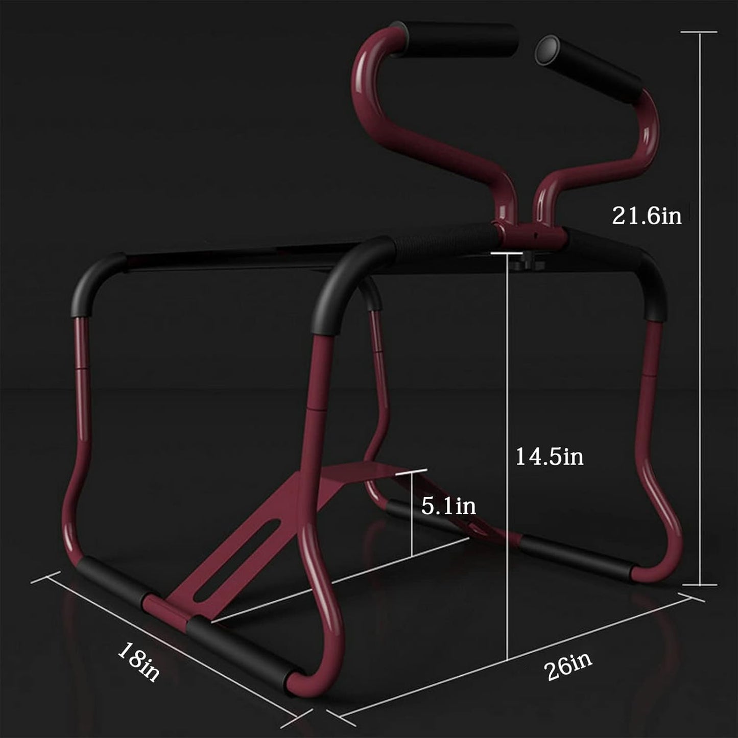 GripRider Sex Chair with Dildo Mount and Handrails