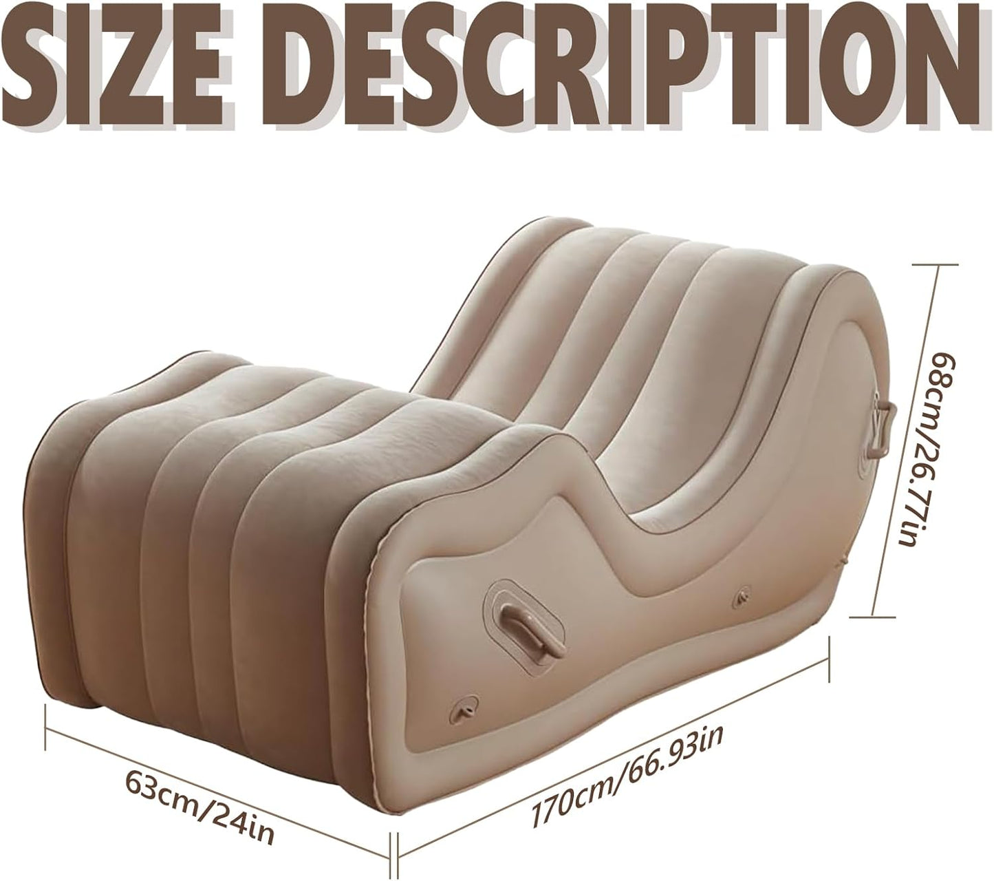 Automatic Inflatable Sex Sofa for G Spot Positioning, Built-In Air Pump Bondage Chair, Adult Sex Furniture for Couples, BDSM Positioning Cushion BDSM Position Pillow Ramp Cushion Adult Sex Toys