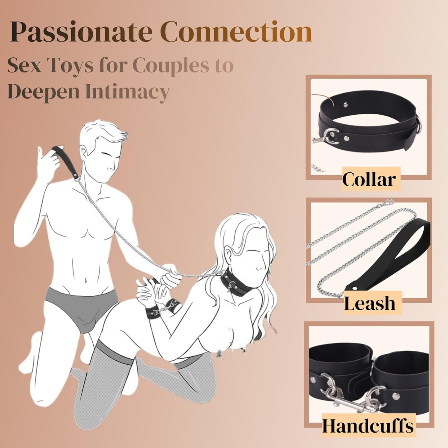 DarkDominion 11-Piece BDSM Bondage Kit