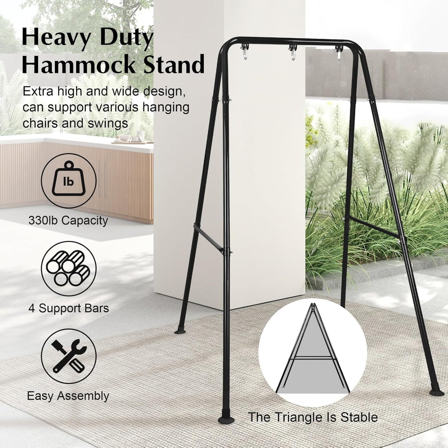 NightHook Sex Swing Stand | 330 lb Portable Steel Frame