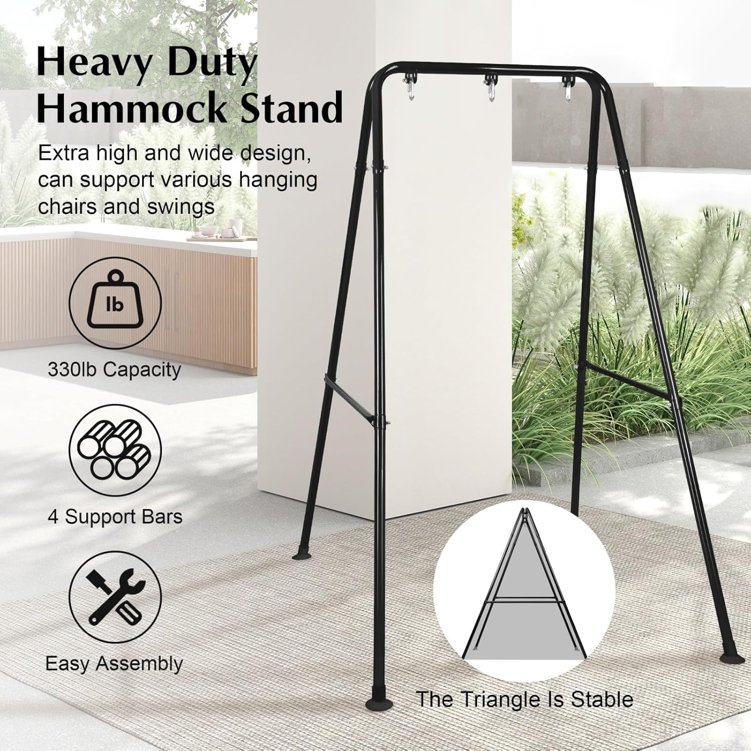 NightHook Sex Swing Stand | 330 lb Portable Steel Frame