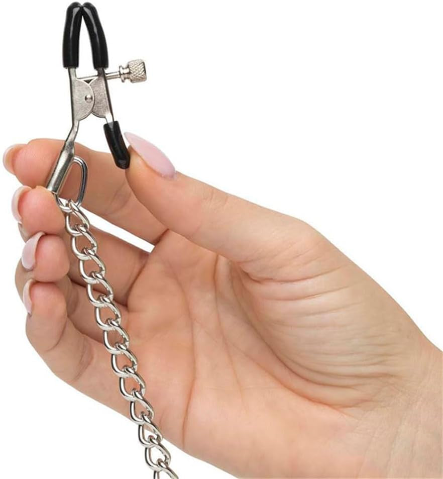 DuskThrall Ball Gag with Nipple Clamps Bondage Set