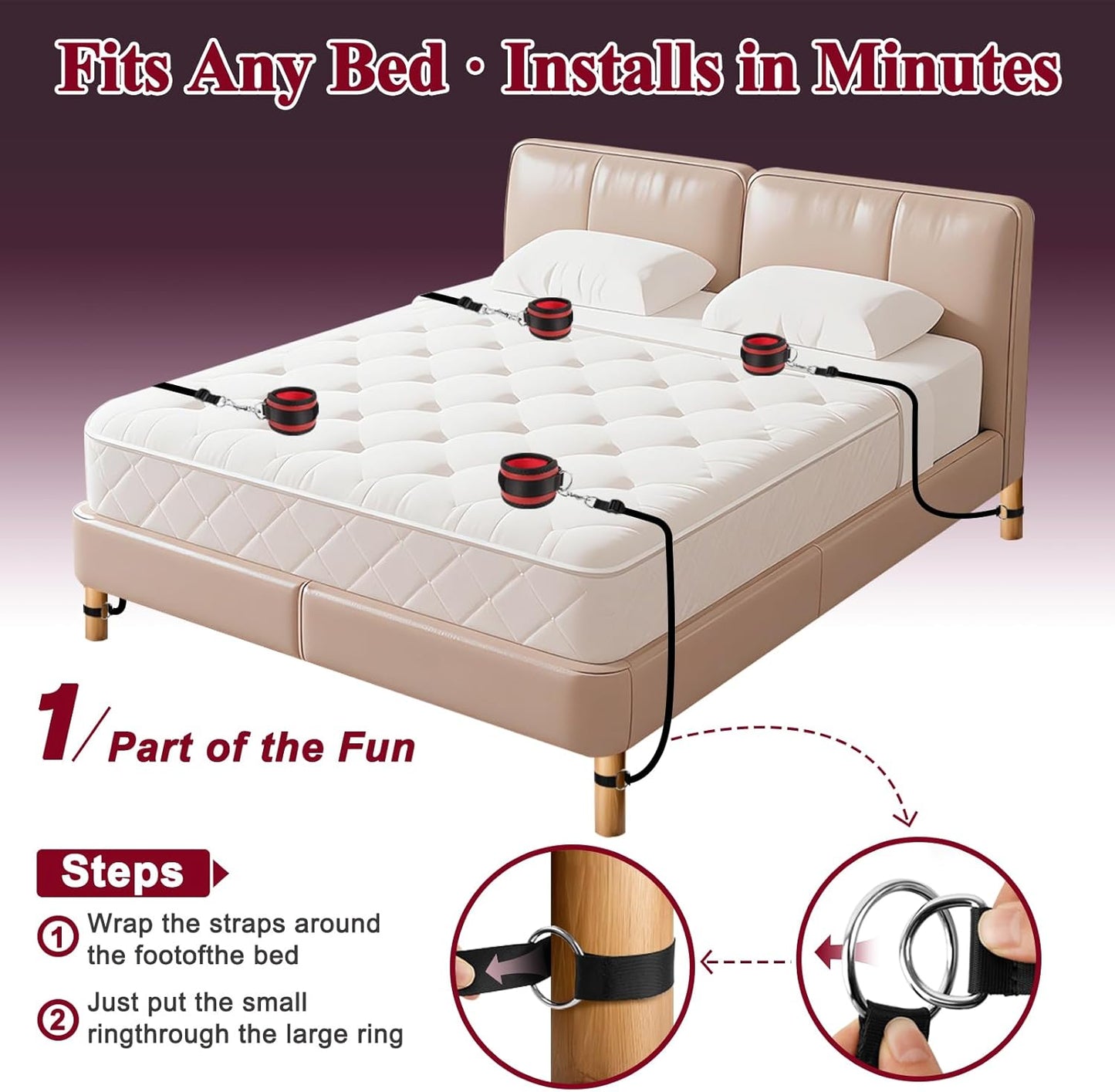 ViceLoop BDSM Bed Restraint Kit