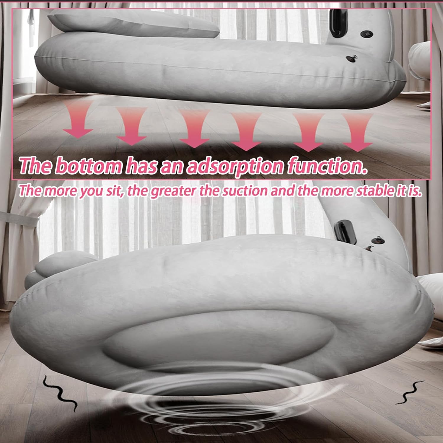 Sex Position Aid Cushion, Unicorn Sex Sofa with Automatic Inflation Air Pump, Sex Bench, Inflatable Sex Furniture, SM Chair Dildo Mount Ramp Cushion Pillow Adult Sex Toys