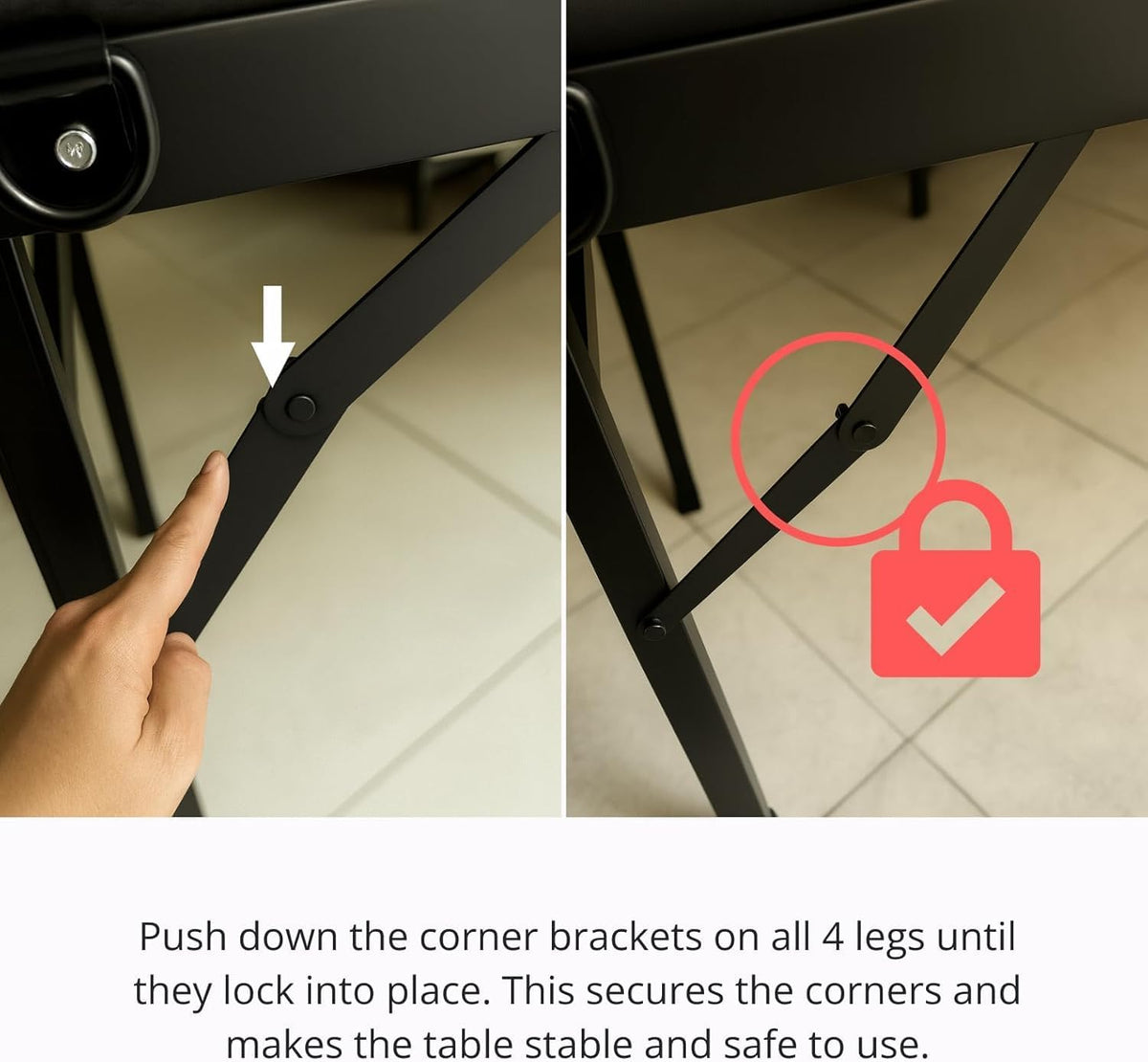 TheVoid Foldable Milking Table with Dual Openings and Open Underframe
