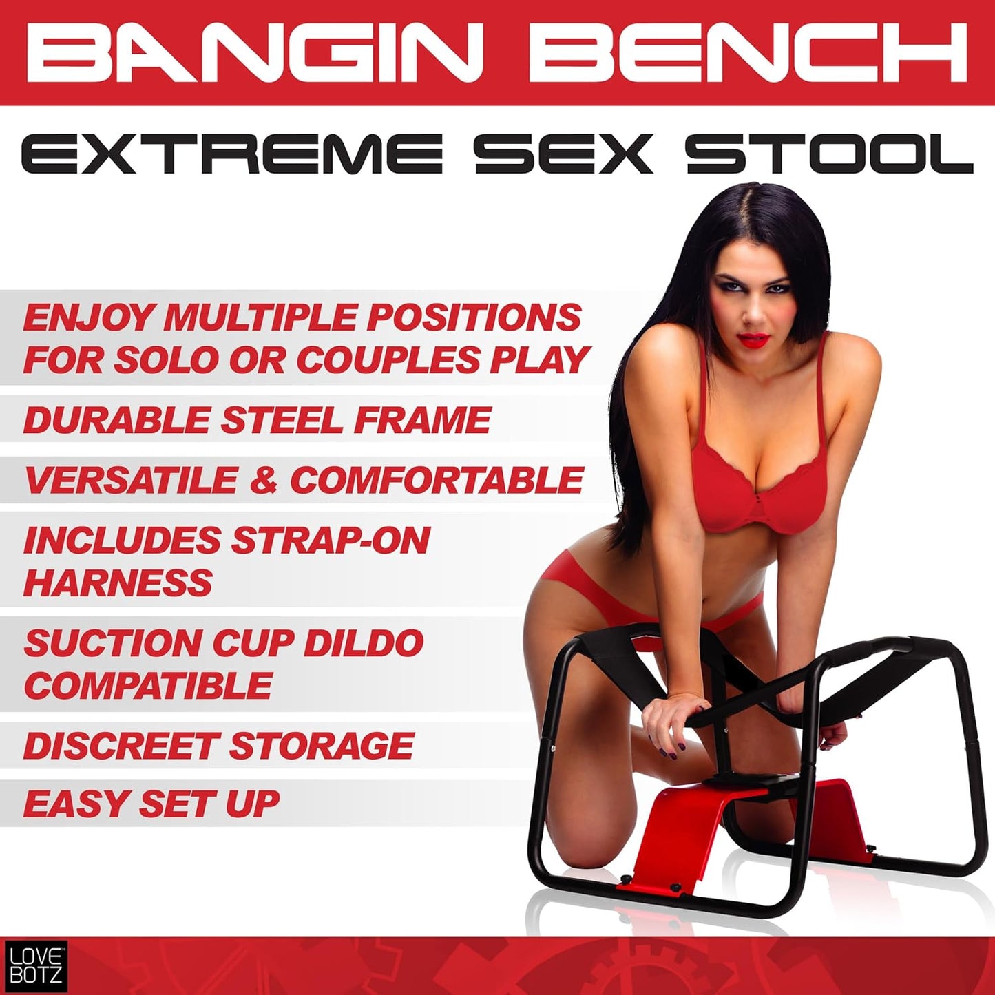 Bangin Bench Extreme Sex Stool Kinky Furniture for Couples BDSM Play Stool 1 Count