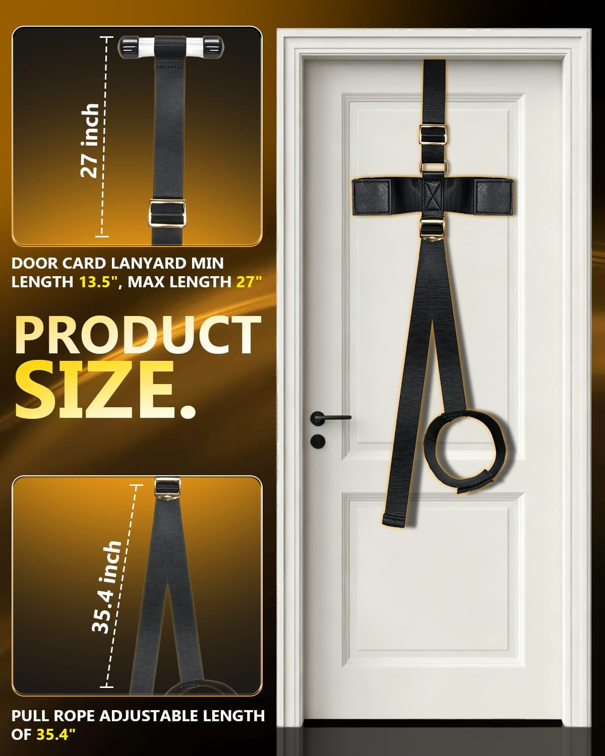 GoldenHour Door Sex Sling | Leg Cuff Strap for Couples