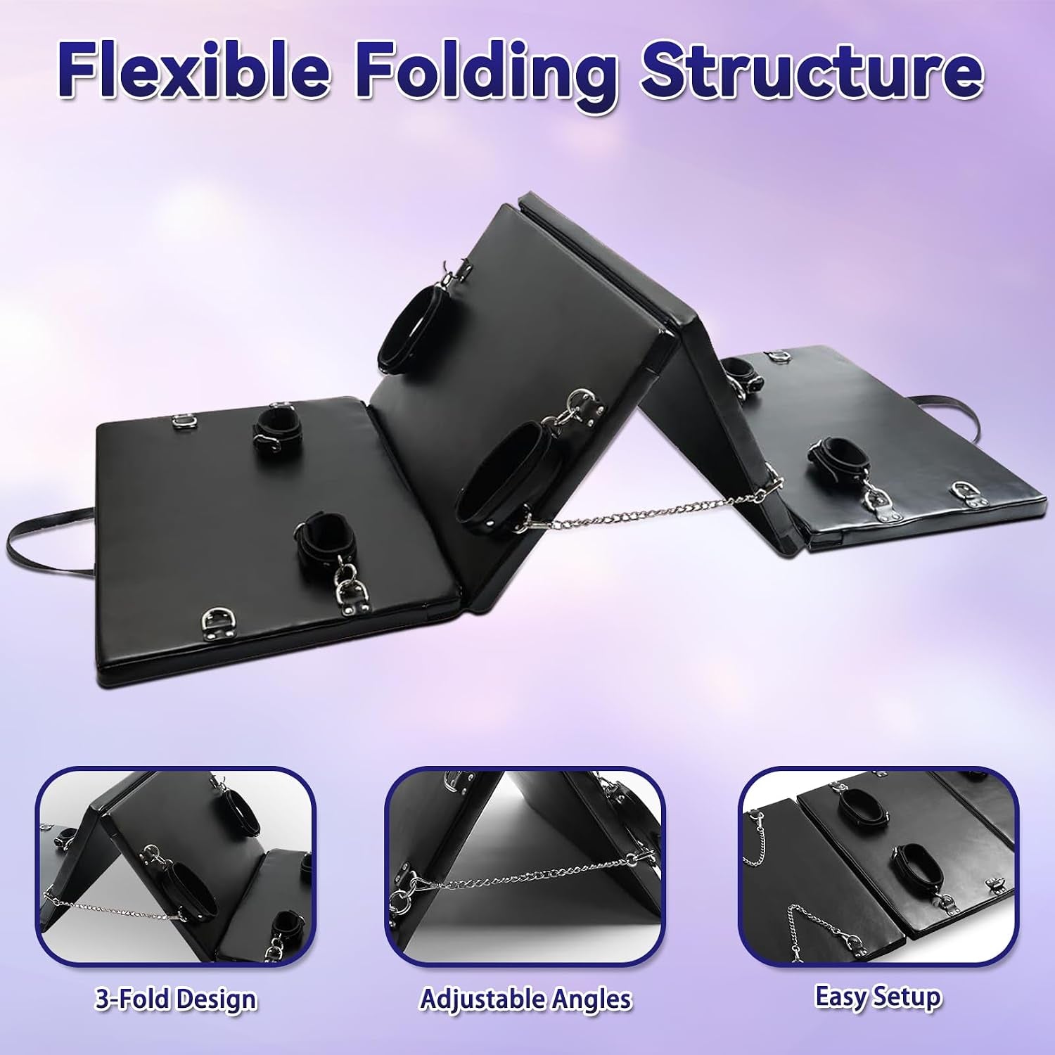 ShadowSuite Folding Bondage Mat & Cuff Set