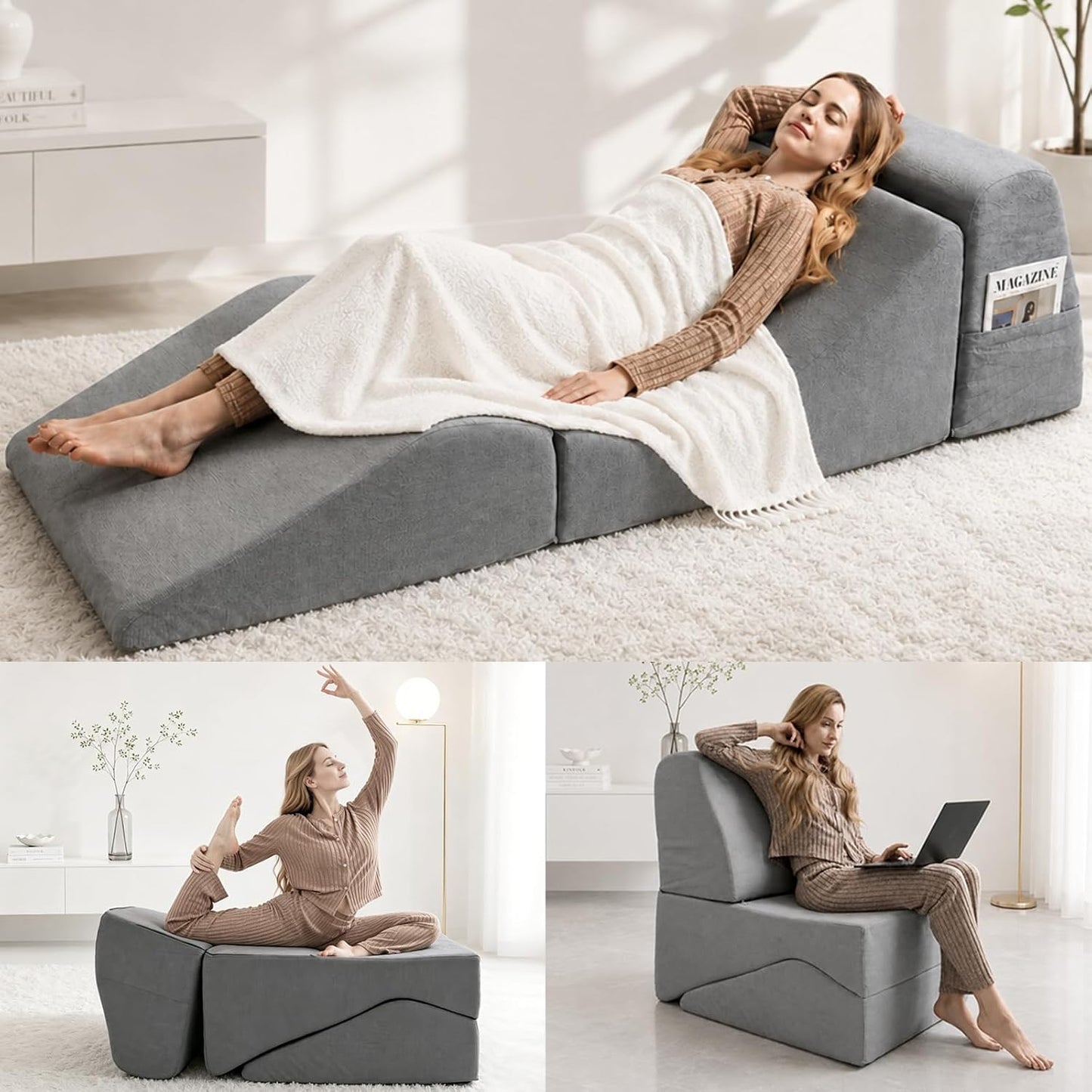 WeightlessDesire Convertible Large 3-in-1 Sex Chaise