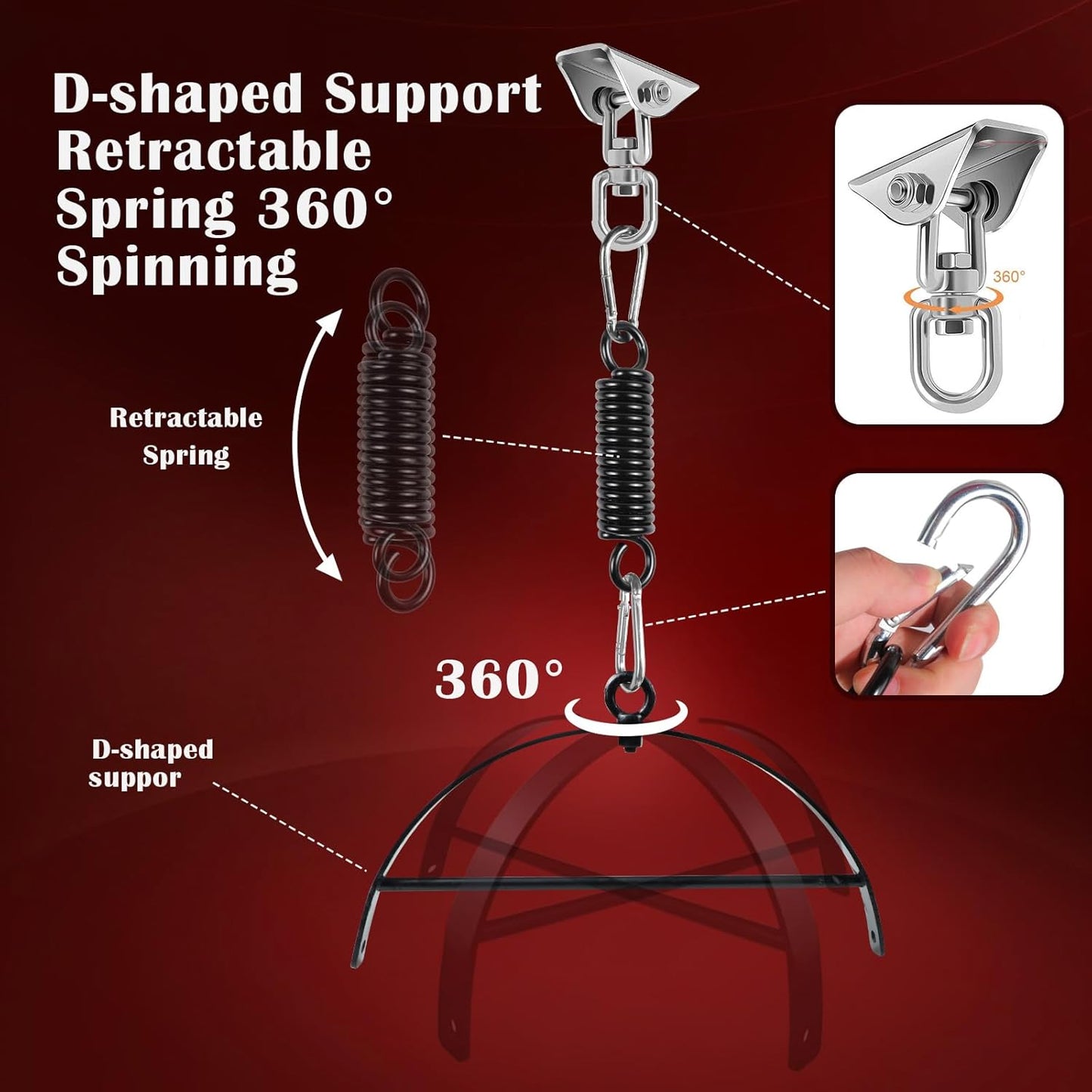 GravityMuse 360° Ceiling & Door Sex Swing