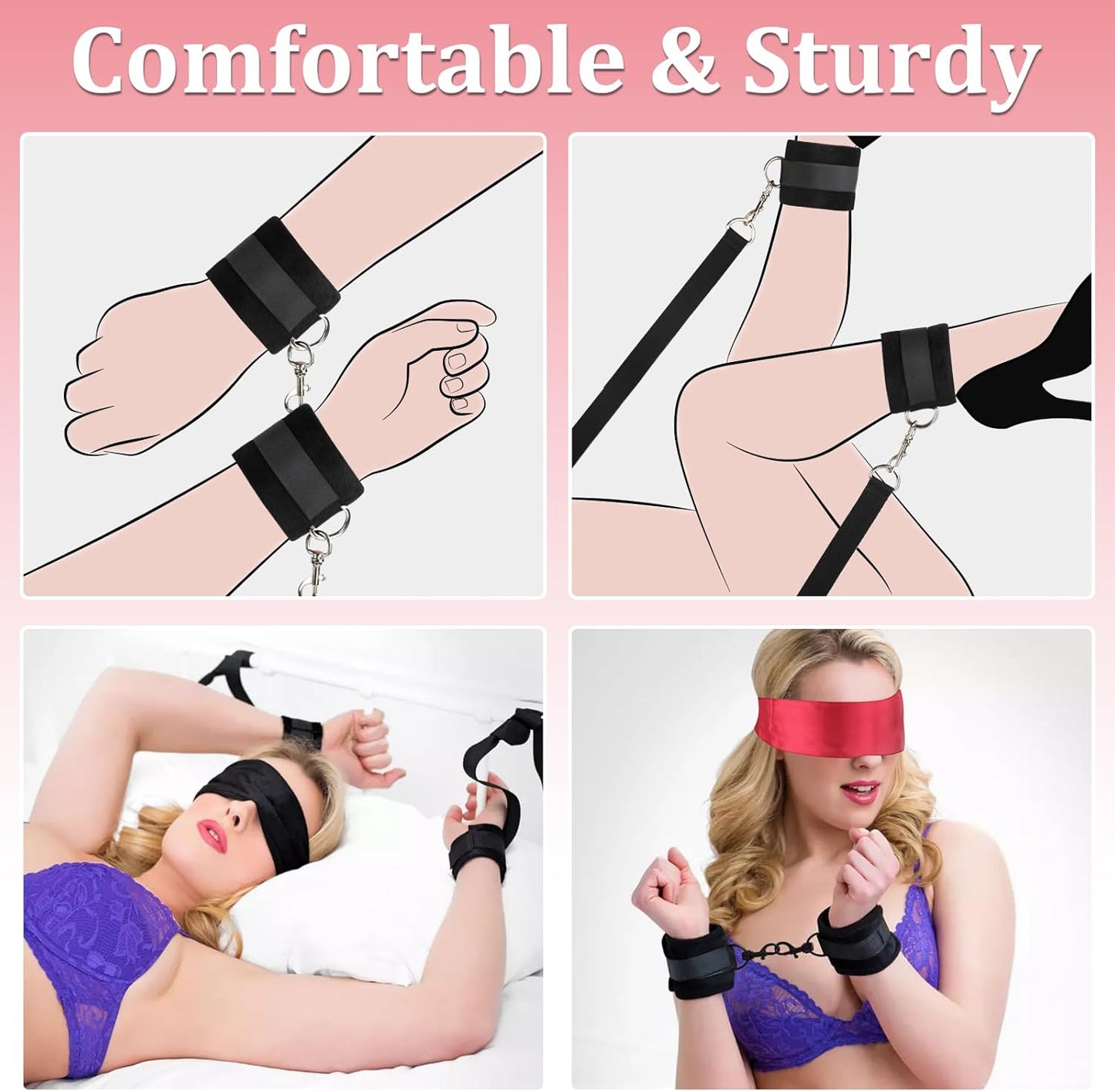 TensionPlay 7-Piece BDSM Bondage Kit