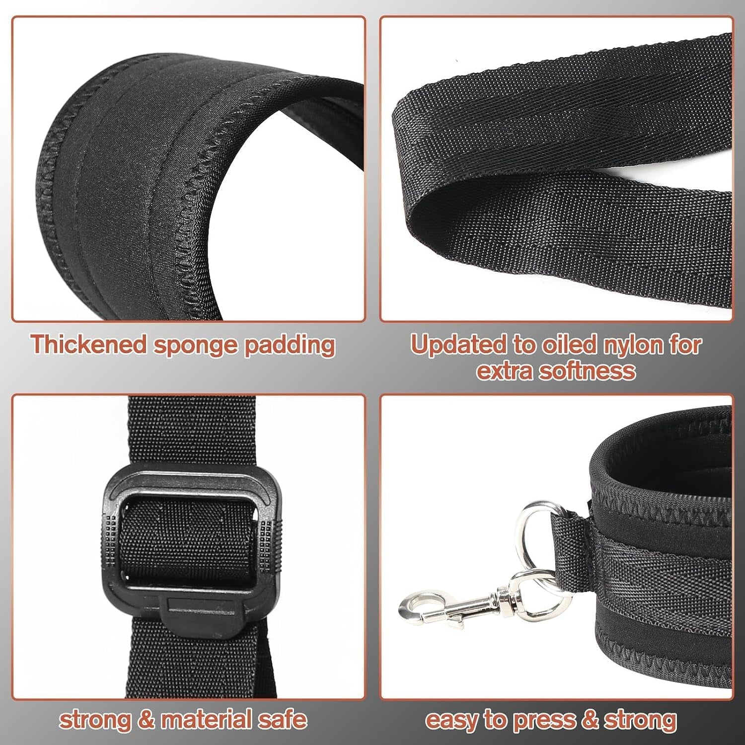 Sex Bondage BDSM Kit, Bed Restraints Set with Handcuffs Neck to Thigh/Ankle, Adjustable Leg Straps&Handcuffs for SM Adult Couples Game Play, Sex Toy for Women Beginner Leg Straps Tie Set Rope
