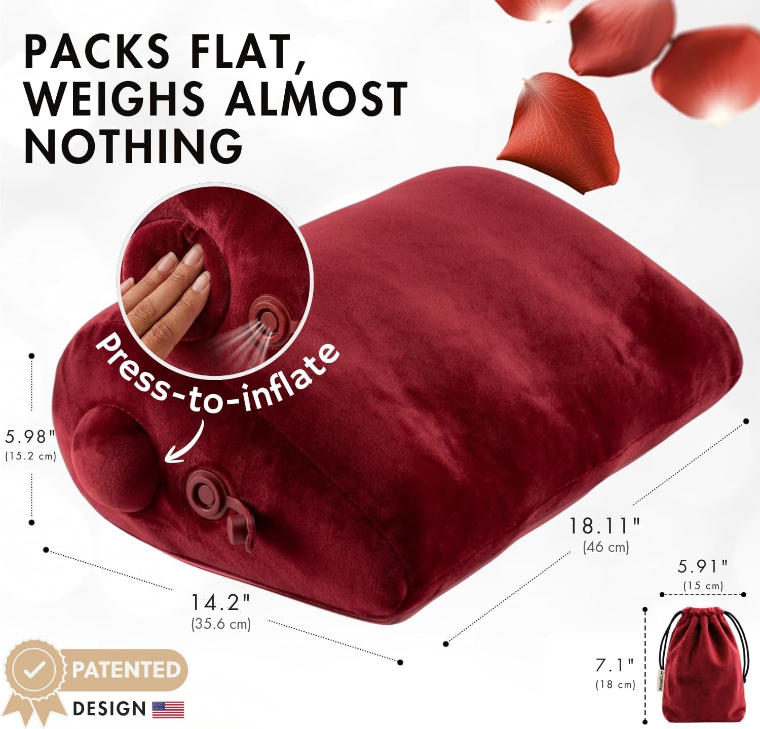 EmberPoise Sex Position Wedge Pillow for Couples