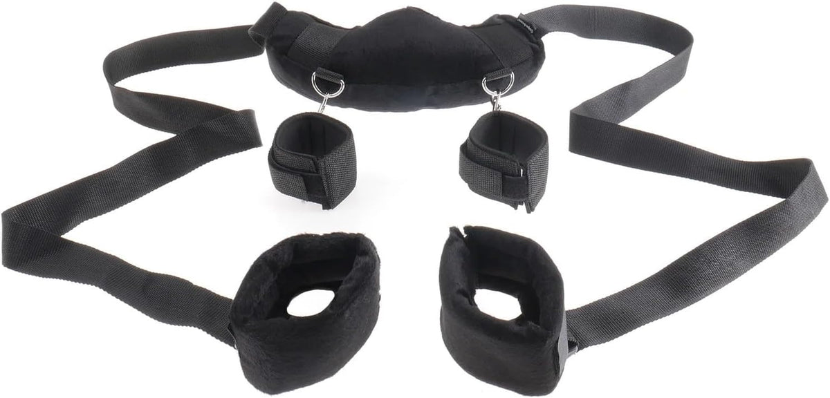 DuskPosture BDSM Neck Harness & Cuff Restraint Kit