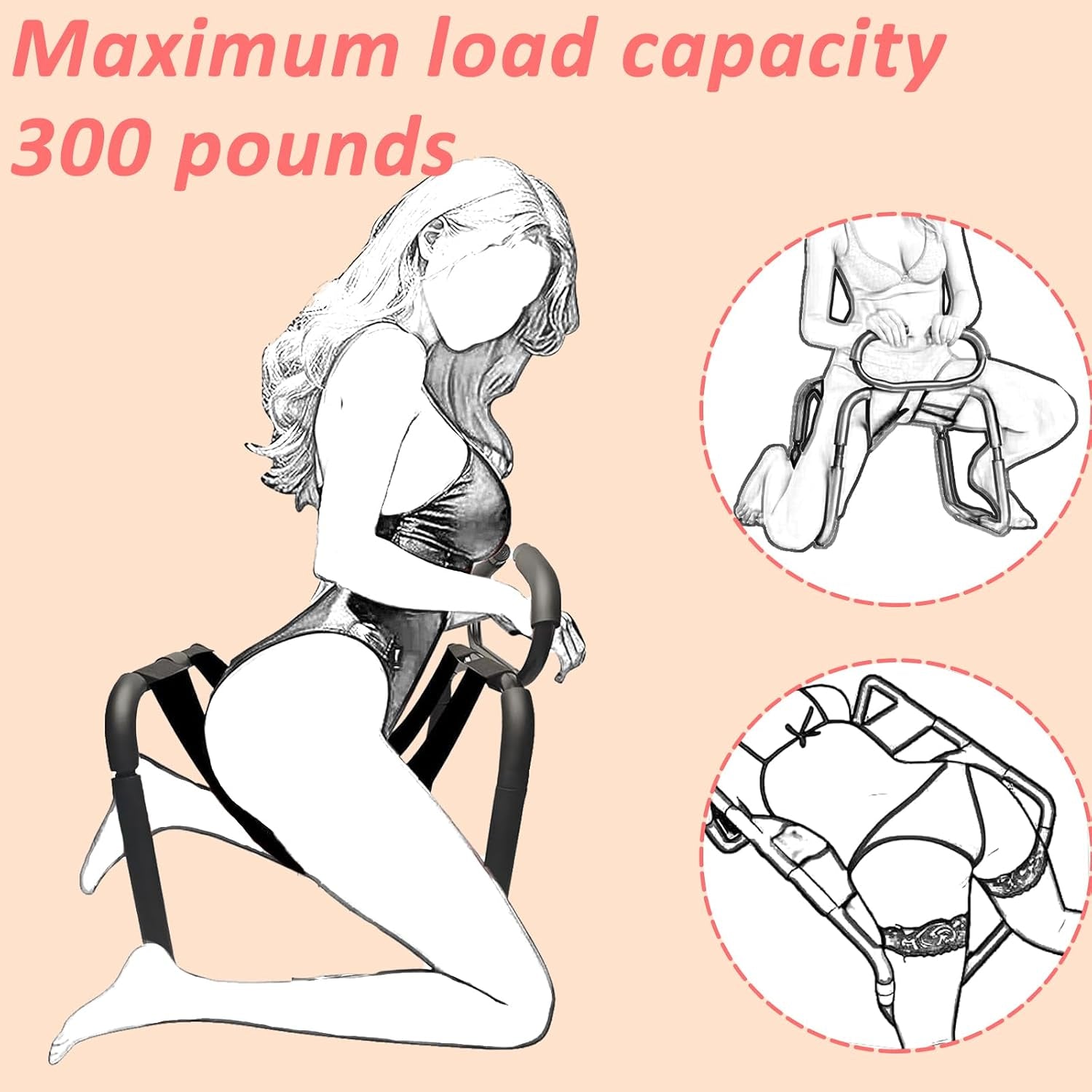 MidnightHold Sex Position Chair & Pillow Set