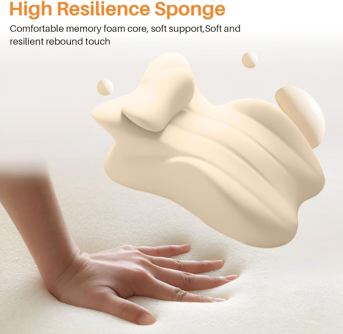 DuskRise Memory Foam Sex Wedge Pillow with Removable Neck Pillow