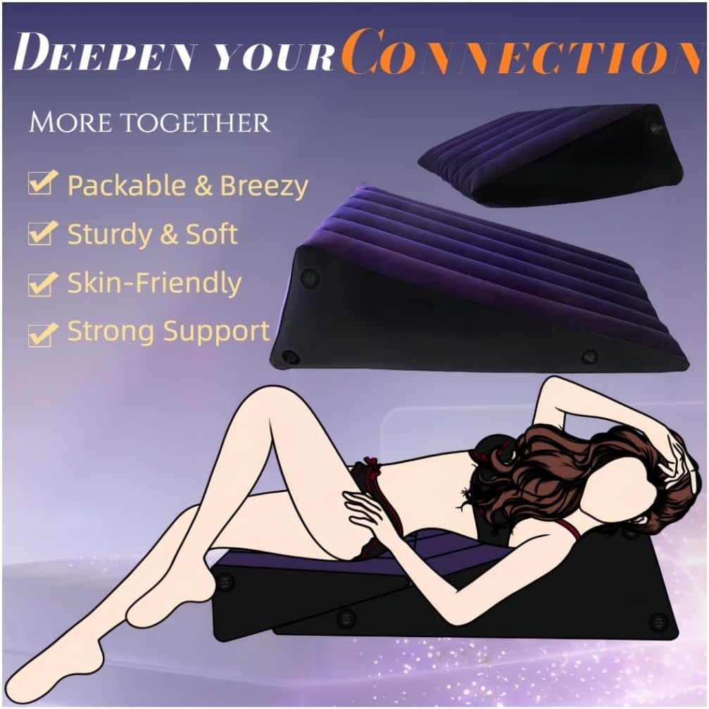 DualLift Sex Position Pillow Set with Cuffs