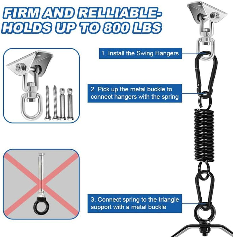 TriArc 360° Sex Swing | Ceiling BDSM Sling with Soft Pads