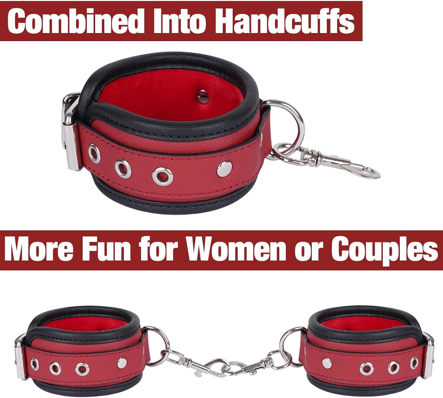 DuskCrave BDSM Wrist & Thigh Cuff Restraint Set