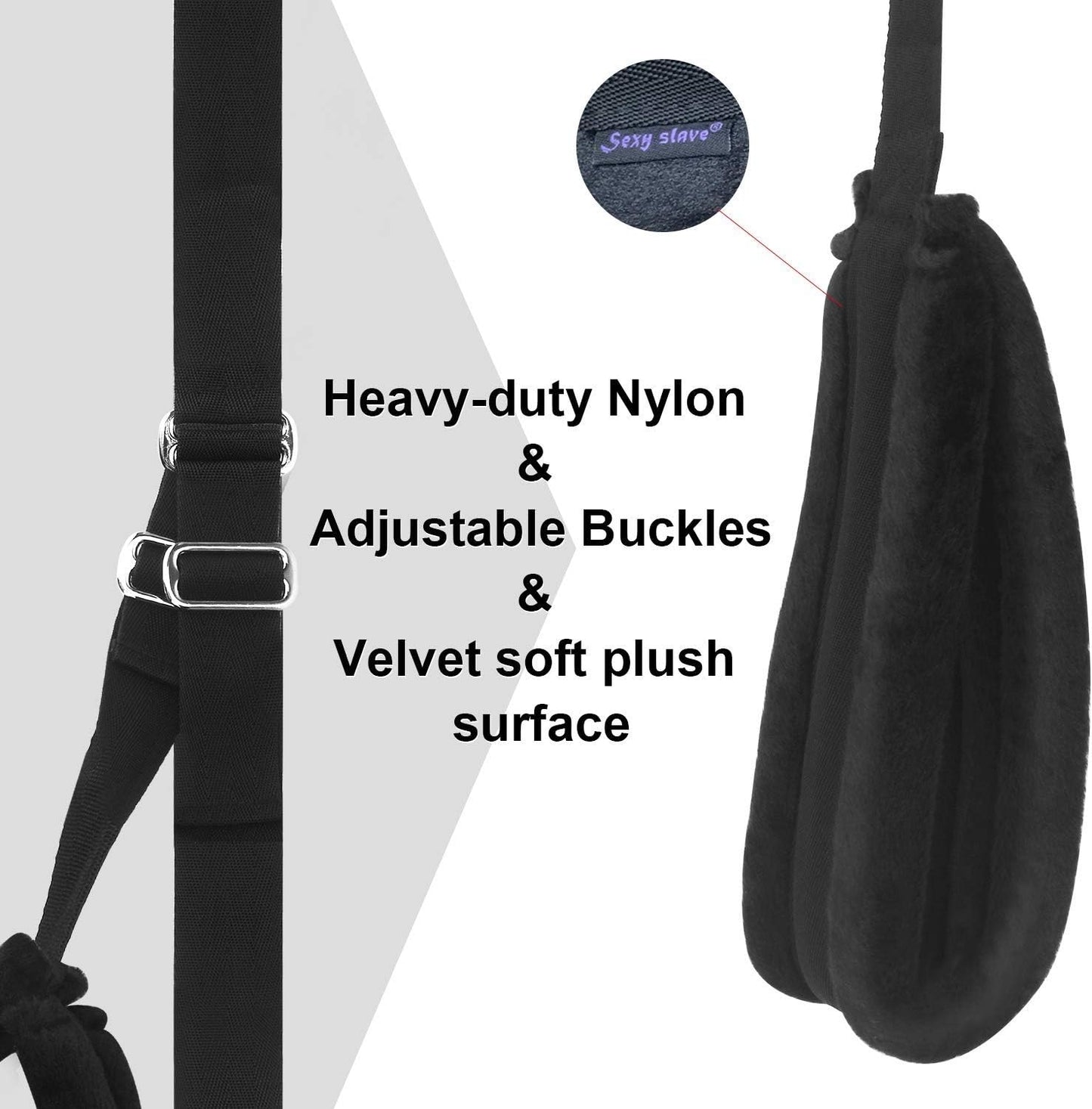 Door Sex Swing with Seat, Adult Sex Toys Bondage Love Slings for Adult Couples with Adjustable Straps, Holds up to 300Lbs
