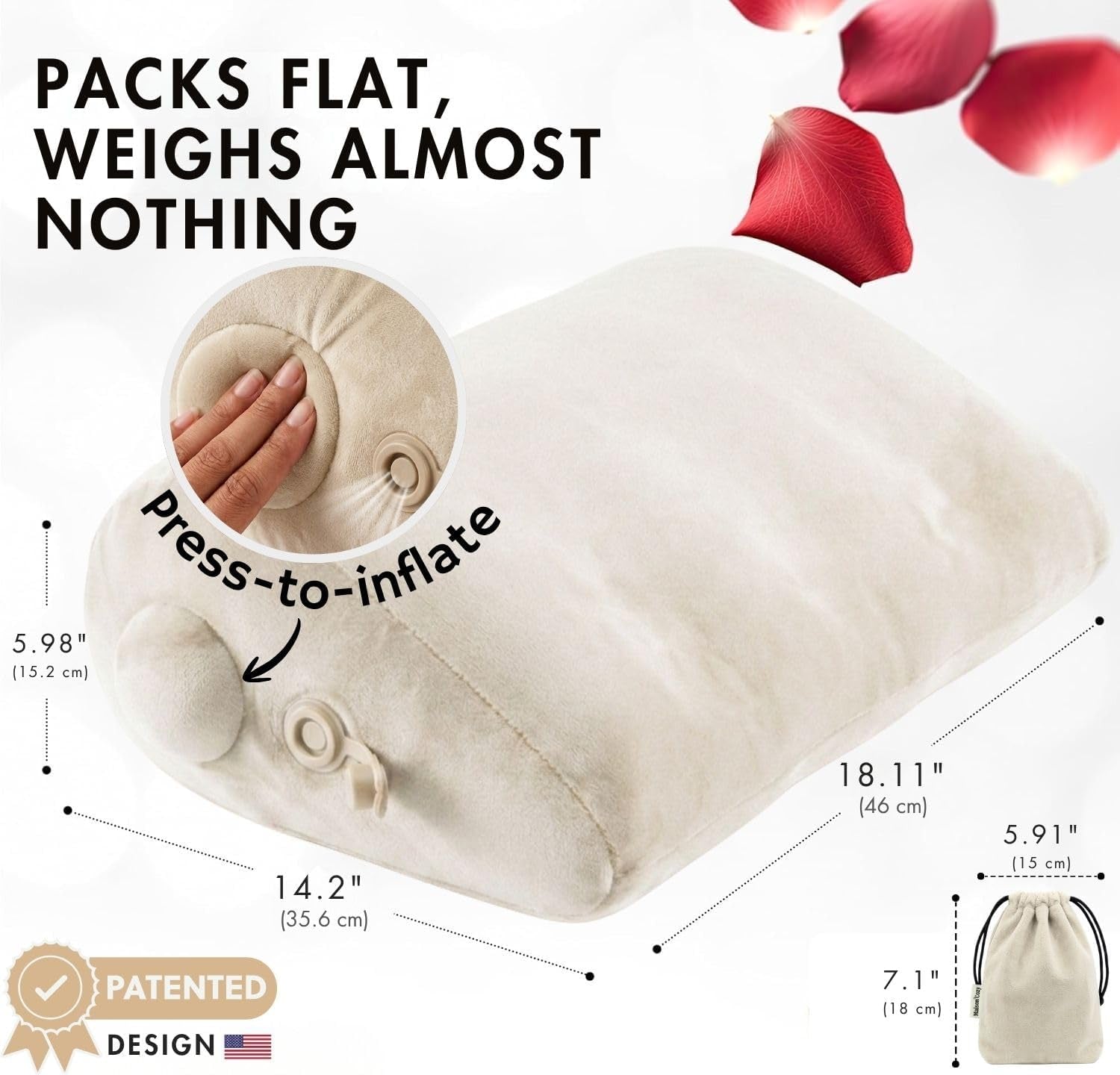 DuneAscent Sex Position Wedge Pillow for Couples