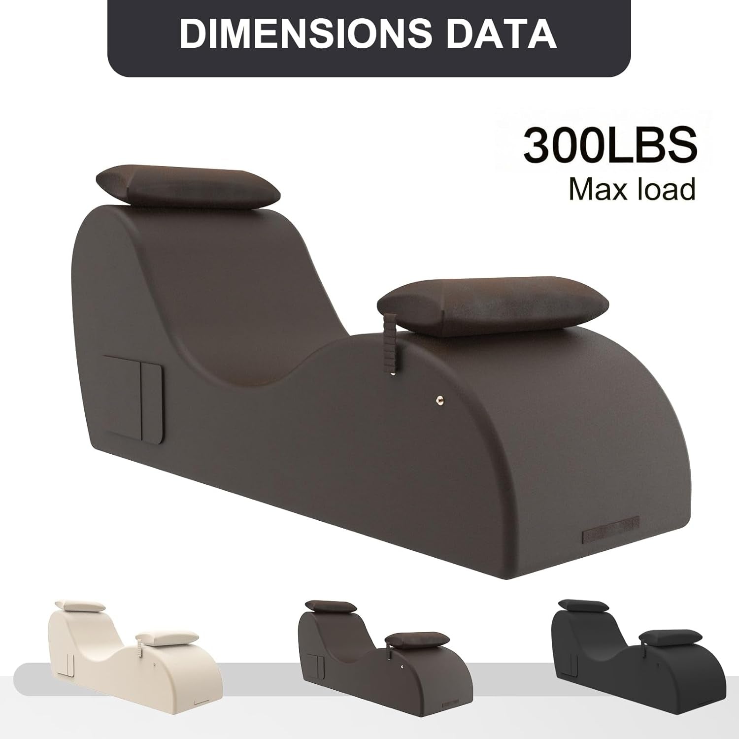 EmberArc Sex Position Chaise with Headrest & Foot Pad