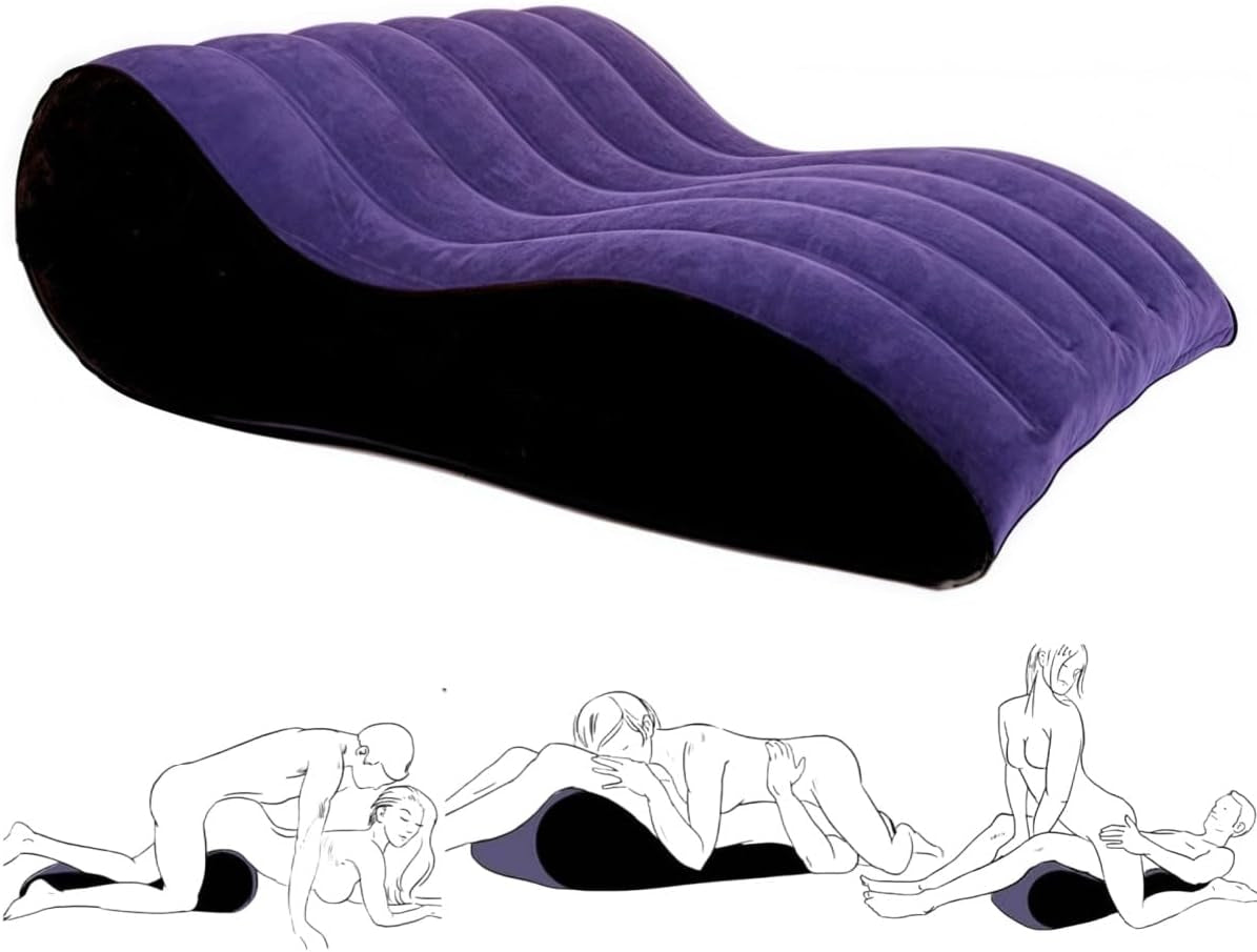 Sex Pillow Sofa Couples Sex Toys, Sex Furniture for Bedroom Inflatable Lounge Sex Chair, Sex Bed Things Body Support Cushion, Couple Female Sex Toys
